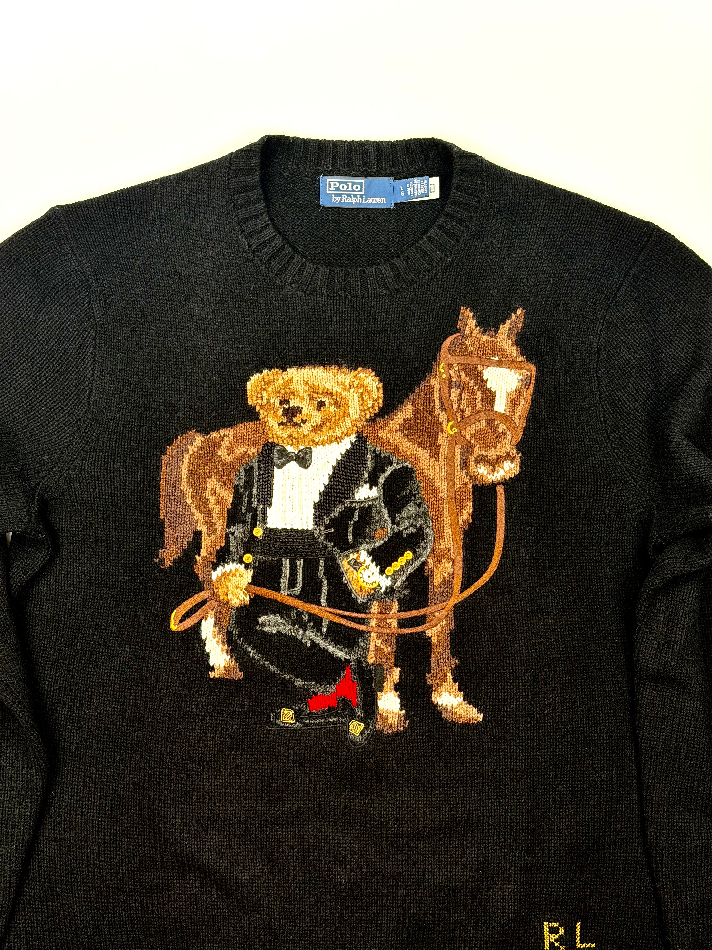Polo Ralph Lauren Polo Bear Horse Wool Sweater - Flashy Deals Store