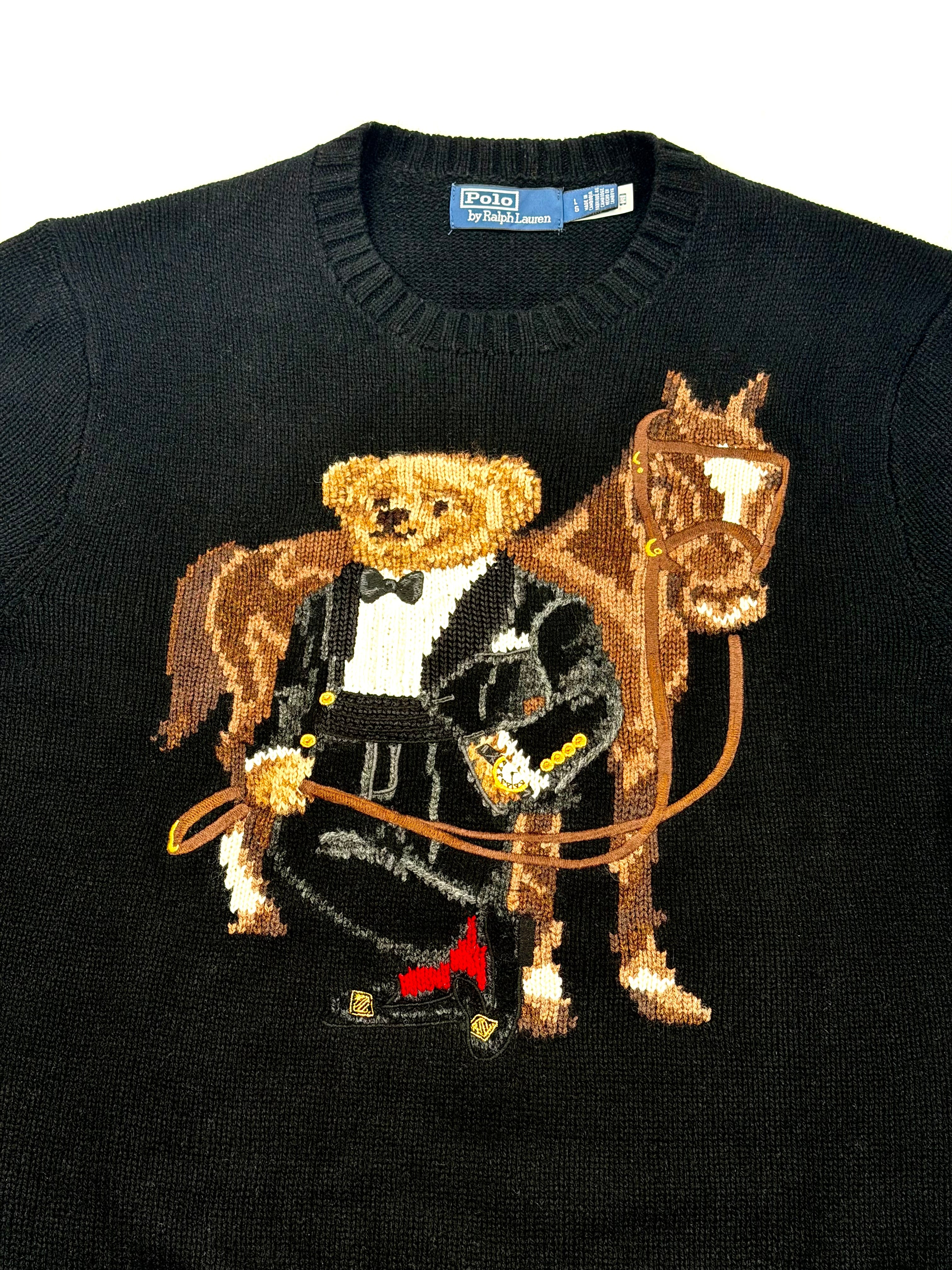 Polo Ralph Lauren Polo Bear Horse Wool Sweater - Flashy Deals Store