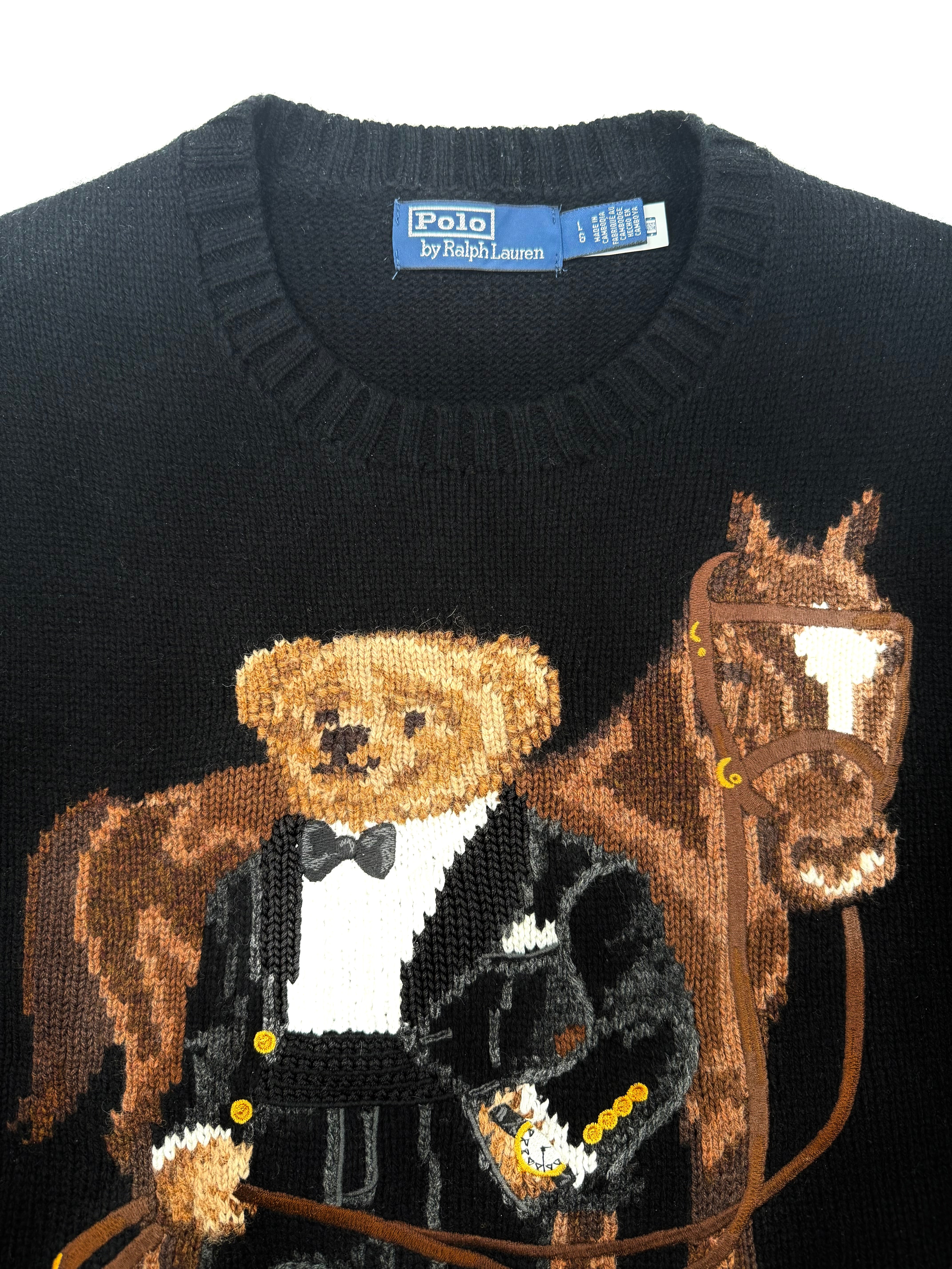 Polo Ralph Lauren Polo Bear Horse Wool Sweater - Flashy Deals Store