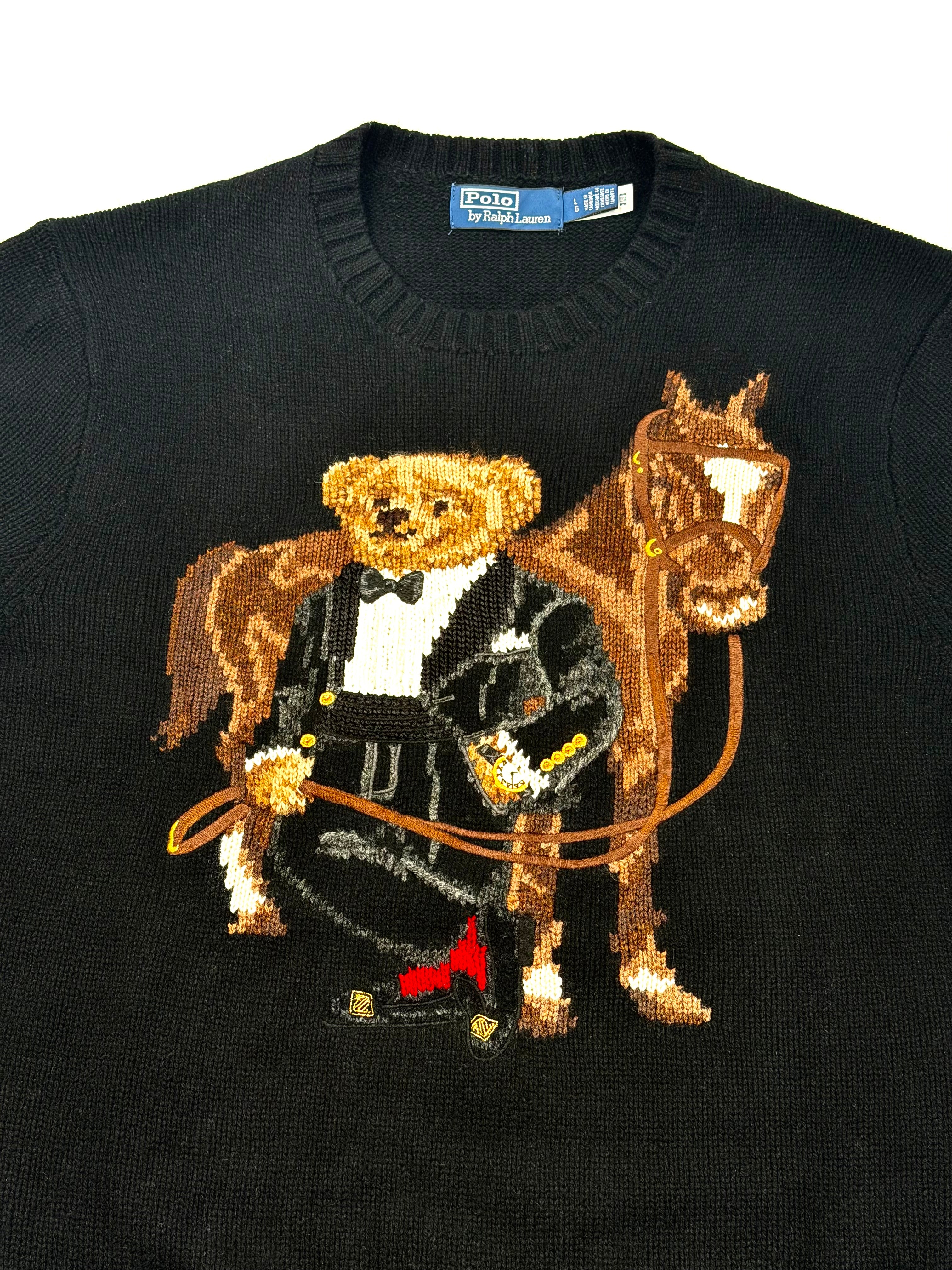 Polo Ralph Lauren Polo Bear Horse Wool Sweater - Flashy Deals Store