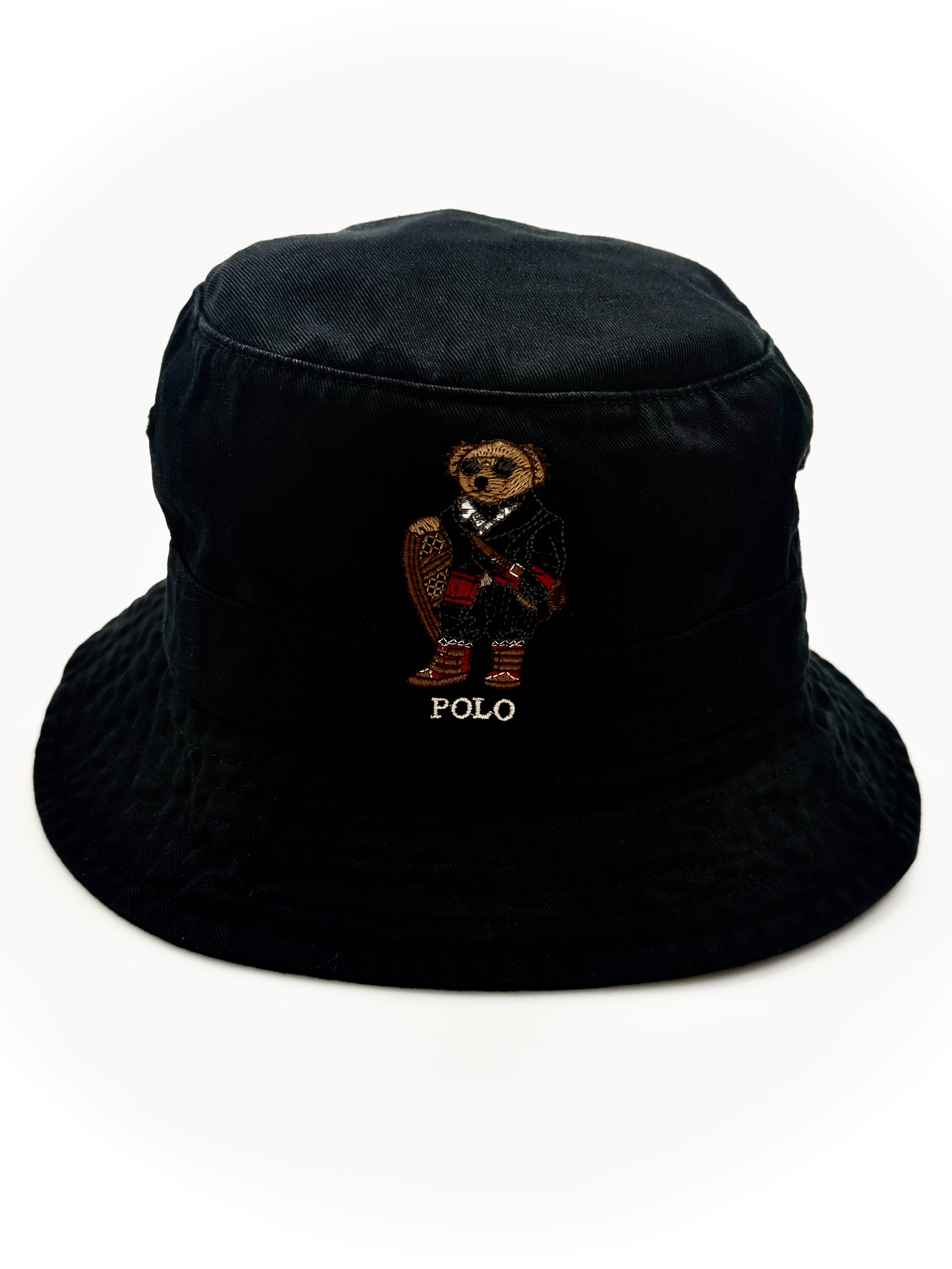 Polo Ralph Lauren Snowshoe Polo Bear Cotton Twill Bucket Hat - Flashy Deals Store
