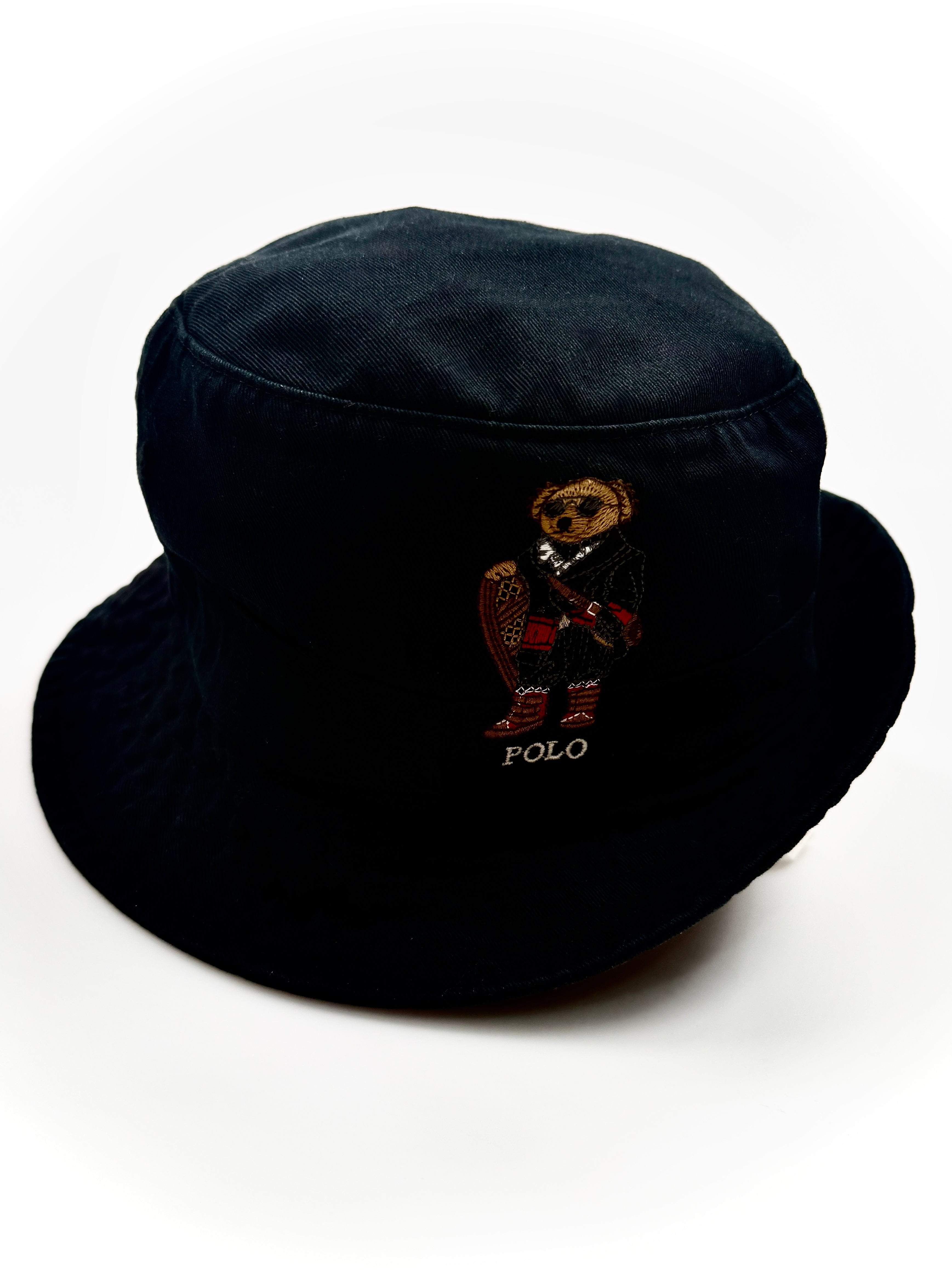 Polo Ralph Lauren Snowshoe Polo Bear Cotton Twill Bucket Hat - Flashy Deals Store