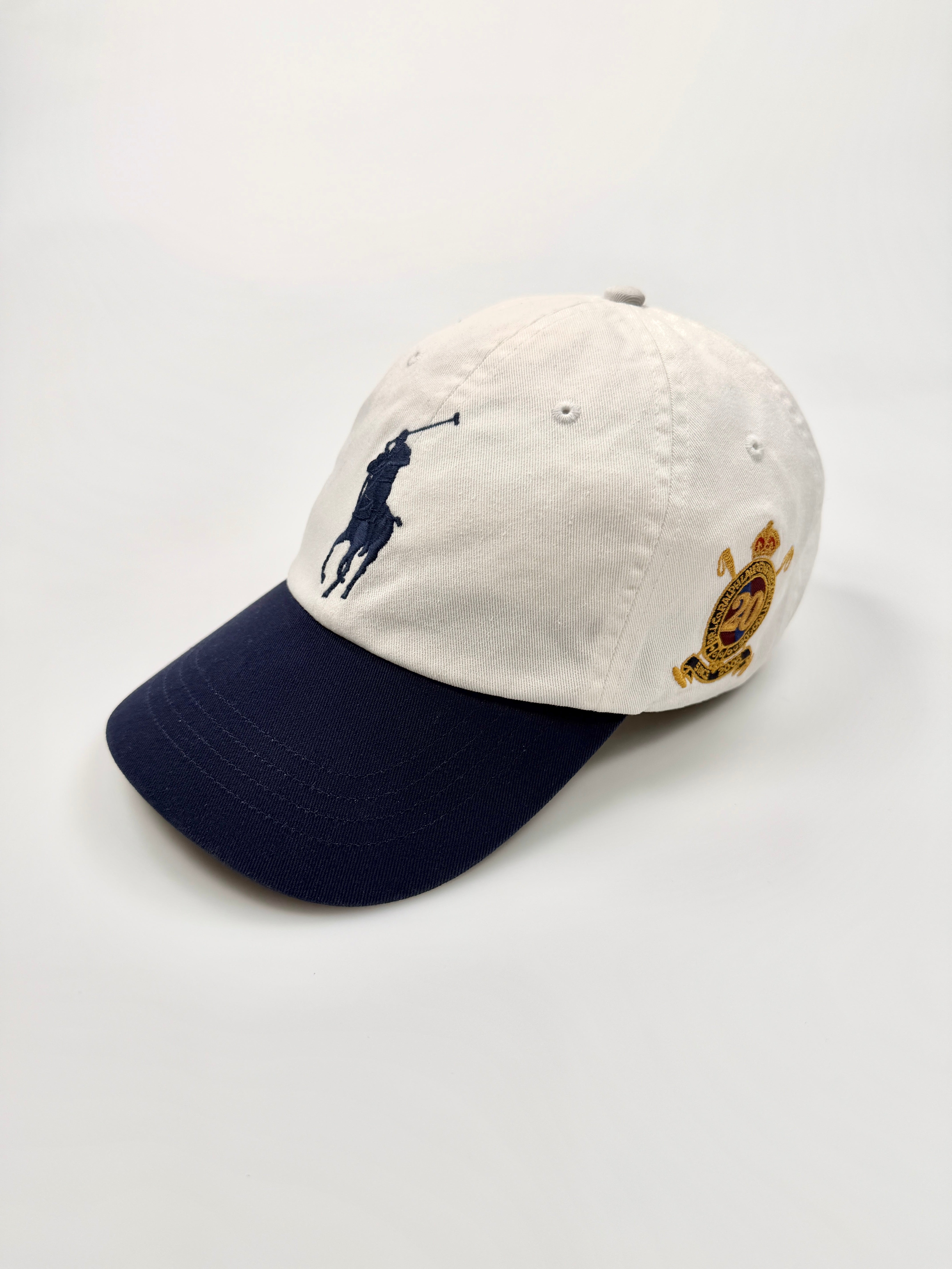 Polo Ralph Lauren Big Pony 20th Anniversary White Hat Side 