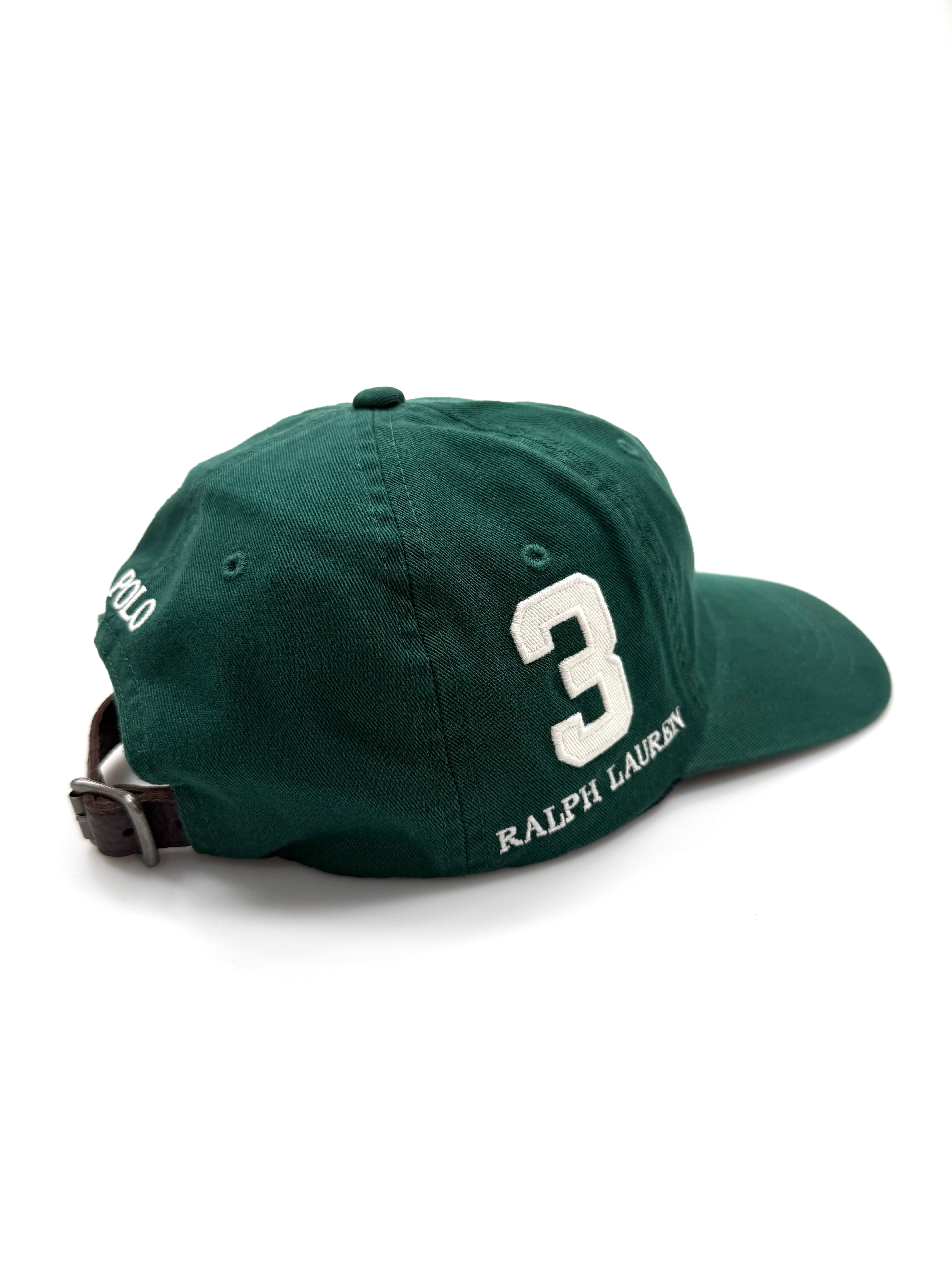 Polo Ralph Lauren Big Pony 20th Anniversary Hunter Green Hat Side "SQ" 3 Ralph Lauren - Flashy Deals Store