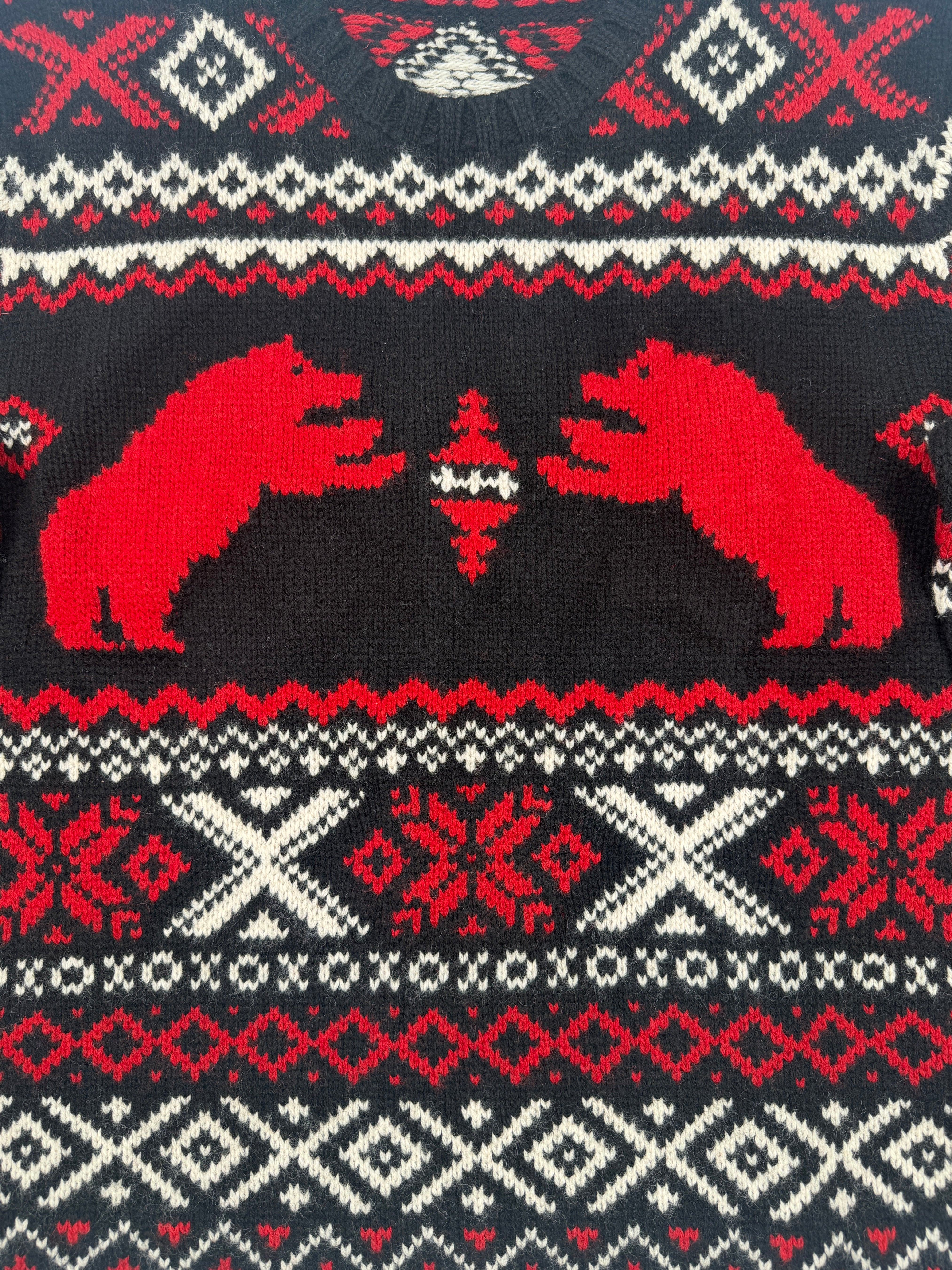 Polo Ralph Lauren Polar Bear Fair Isle Wool Sweater - Flashy Deals Store
