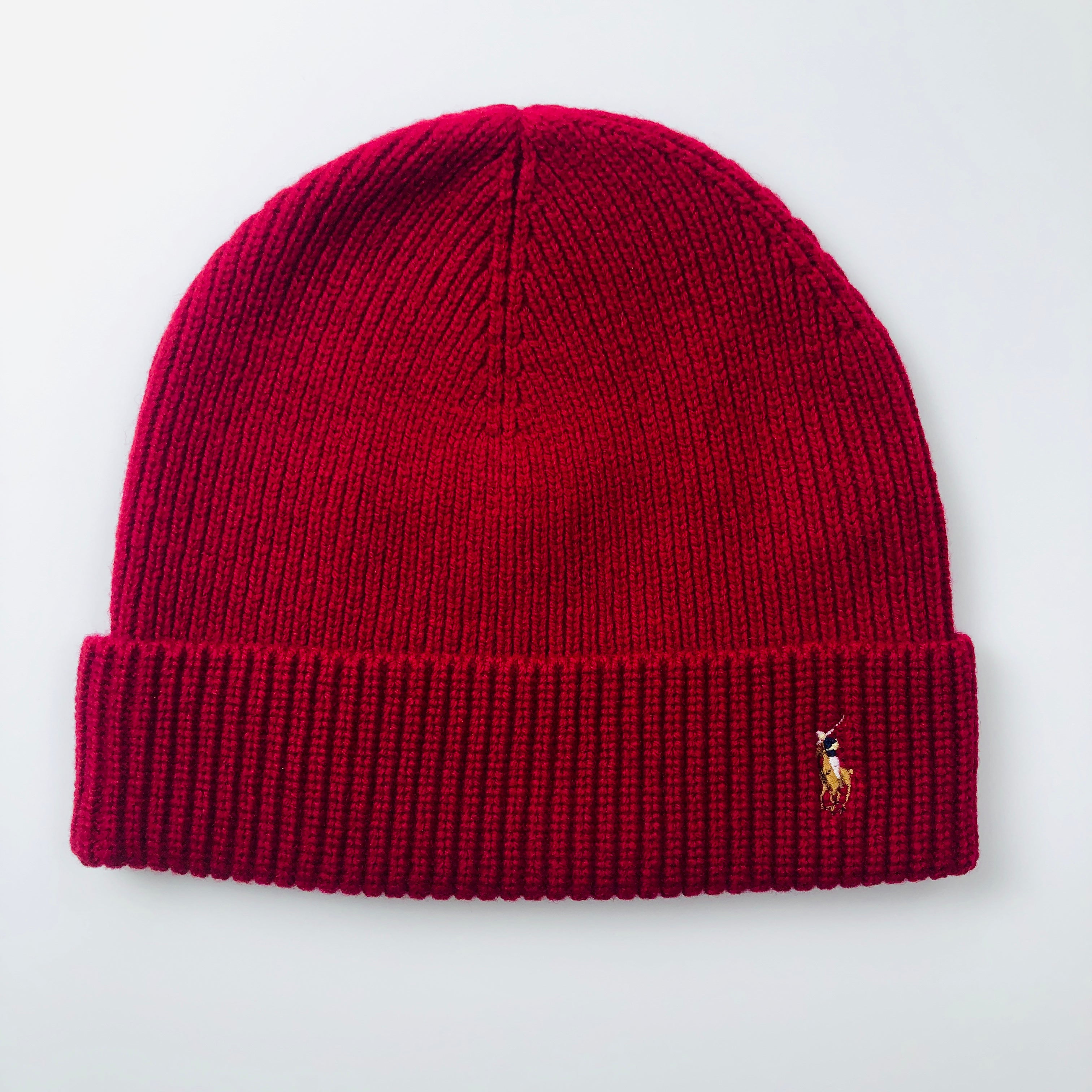 Polo Ralph Lauren Vintage 100% Merino Lambswool Beanie Hat