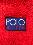 POLO RALPH LAUREN RED HI TECH FLEECE HOODY FRONT POCKET HYBRID SWEATSHIRT - Flashy Deals Store