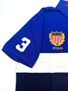 2XL Polo Ralph Lauren Classic Fit Shield Rugby Royal Multi Mesh Polo Shirt - Flashy Deals Store