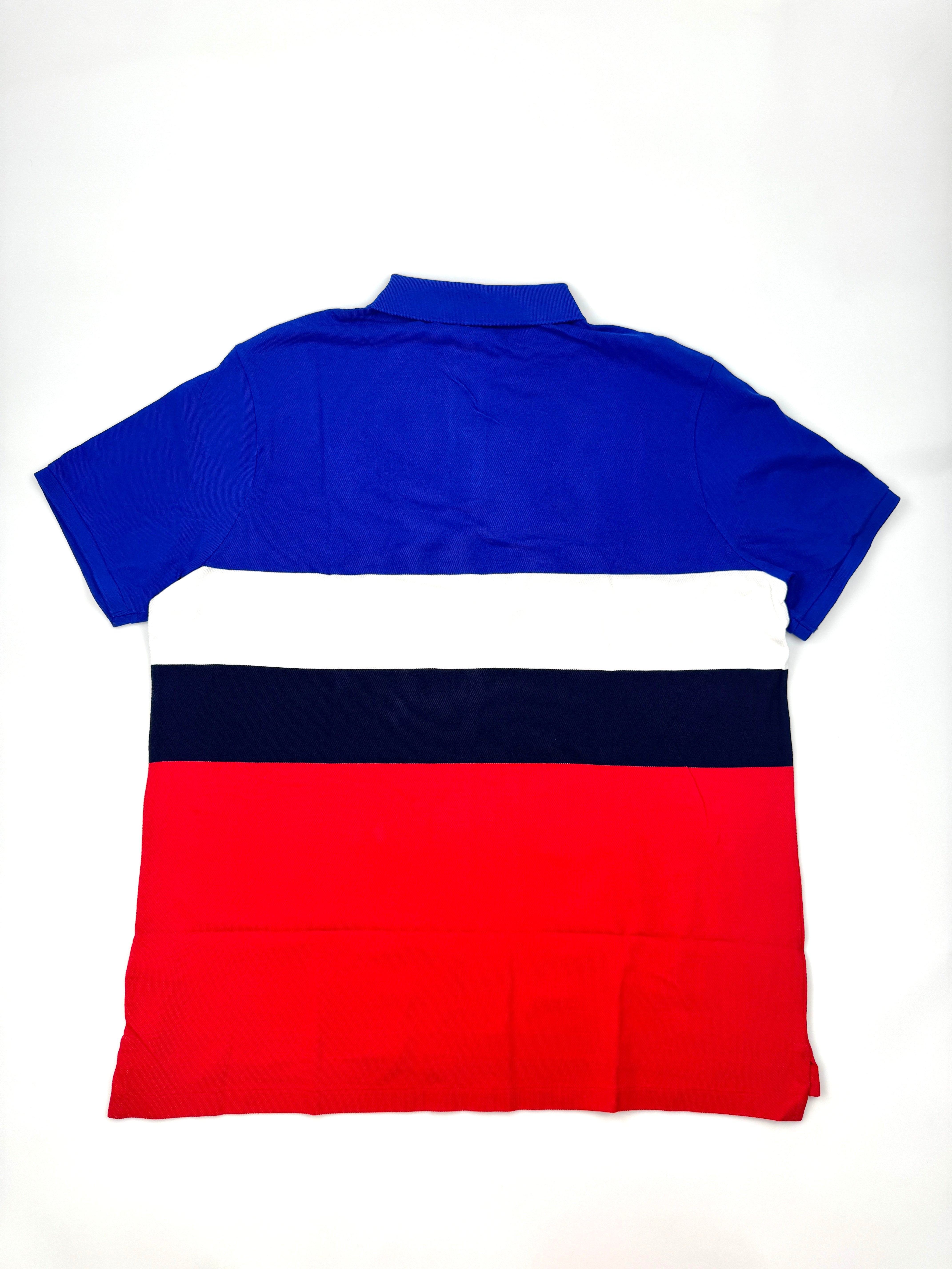 2XL Polo Ralph Lauren Classic Fit Shield Rugby Royal Multi Mesh Polo Shirt - Flashy Deals Store