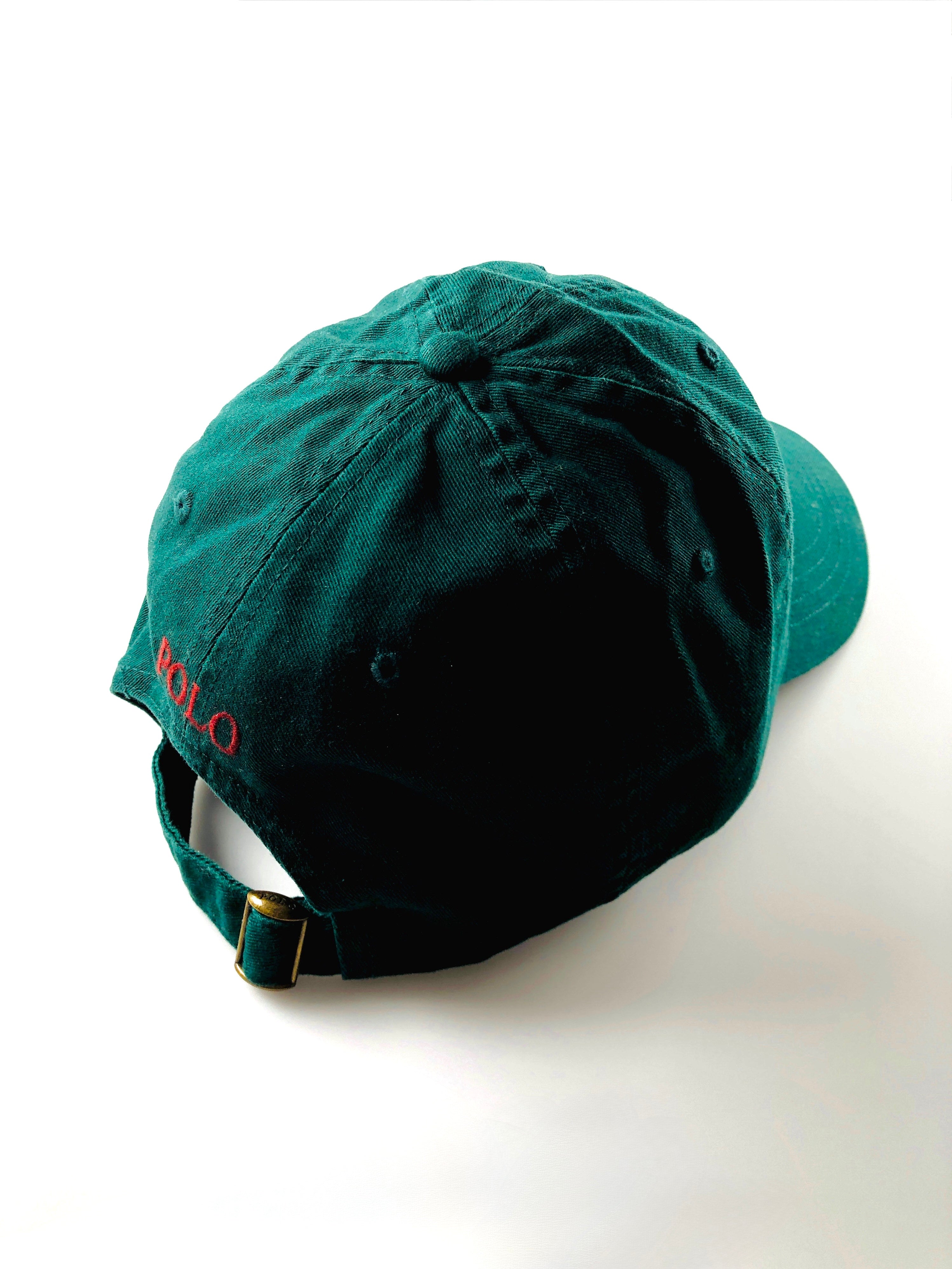 Polo Ralph Lauren Vintage Maroon Pony M Classics 2 Green Hat - Flashy Deals Store