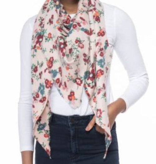 INC INTERNATIONAL CONCEPTS FLORAL-PRINT TRIANGLE SCARF - Flashy Deals Store