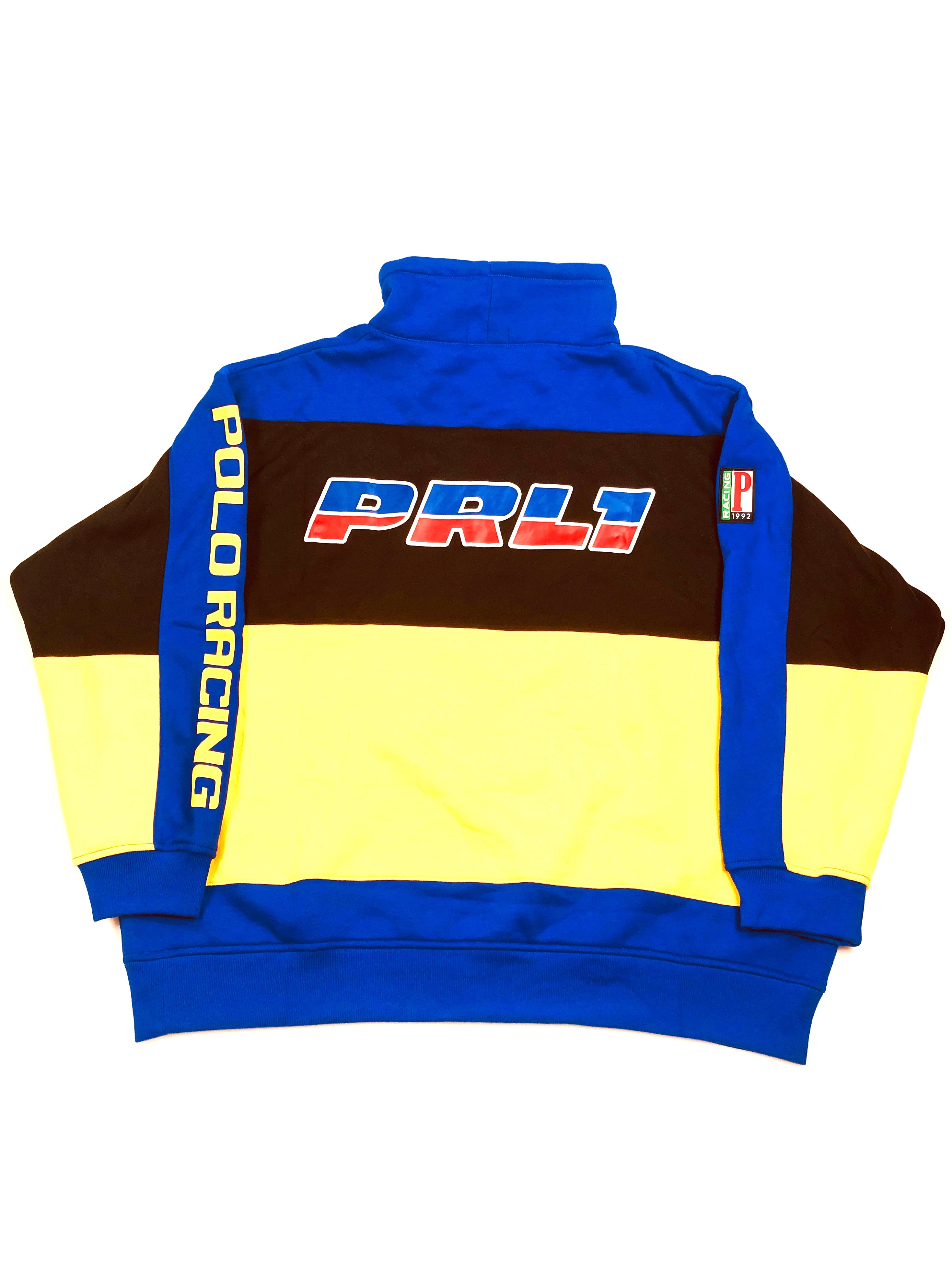 POLO RALPH LAUREN 92 RL POLO RACING COLORBLOCKED FUNNELNECK SWEATSHIRT - Flashy Deals Store