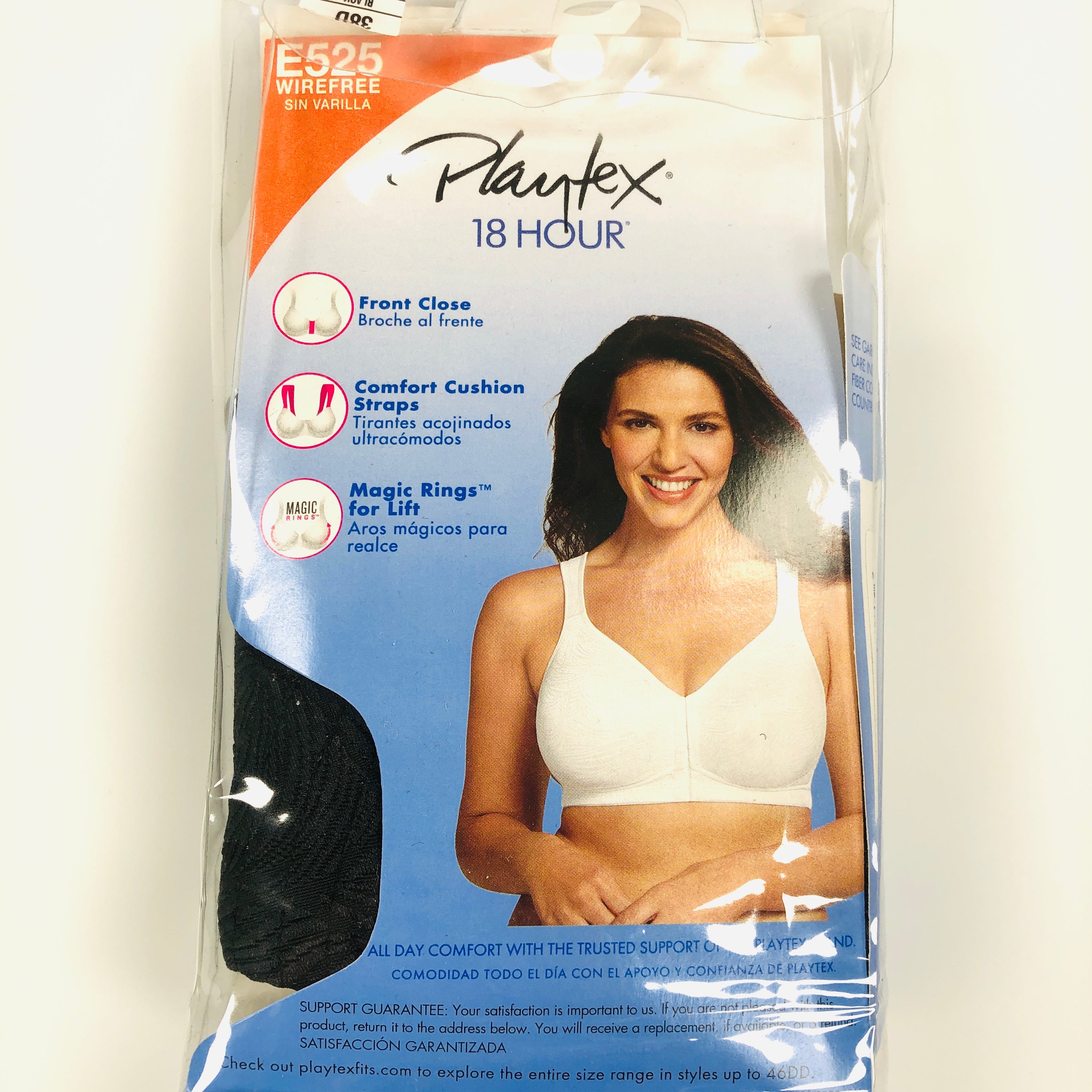 PLAYTEX 18 HOUR WIRE FREE POSTURE TAGLESS FRONT CLOSURE BRA