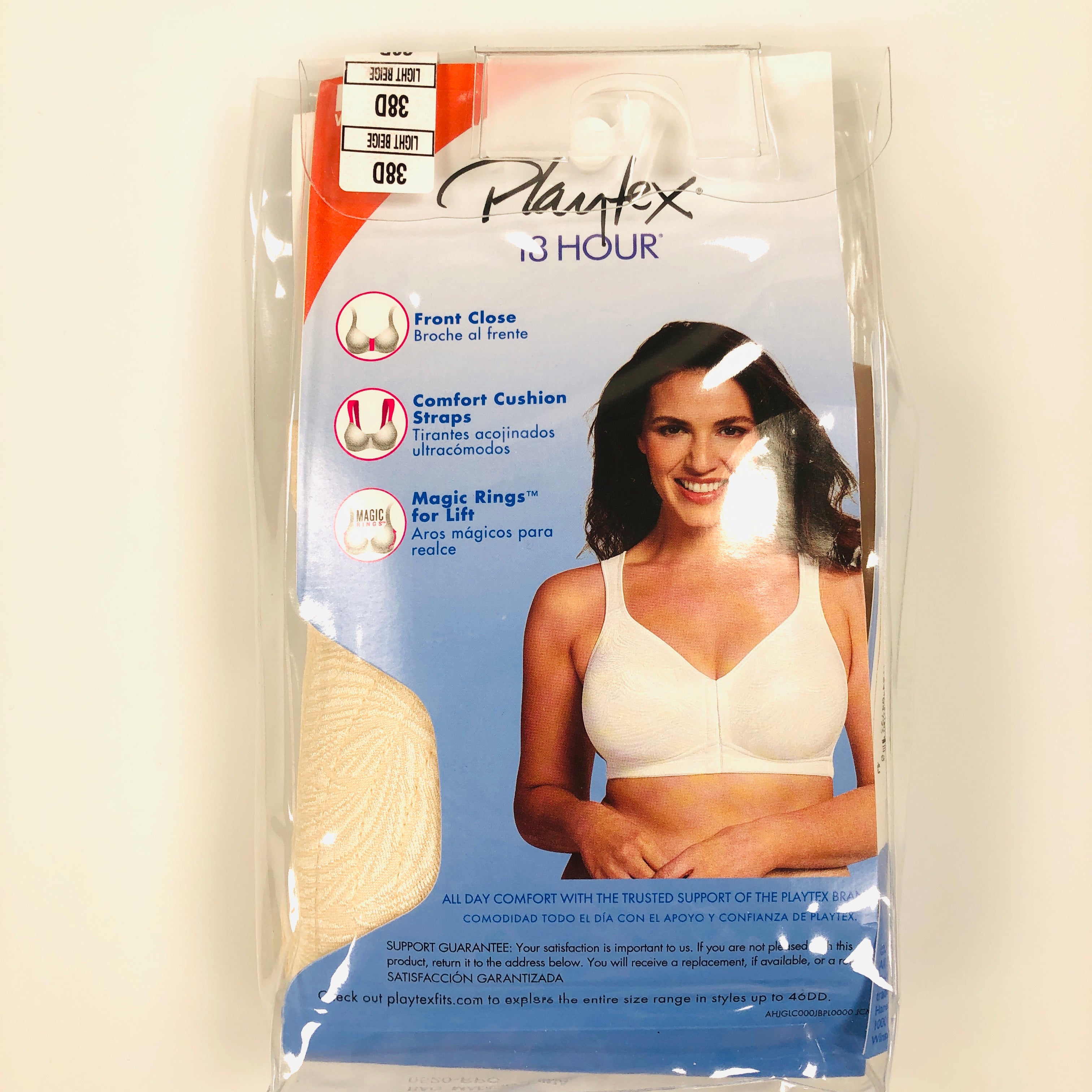 PLAYTEX 18 HOUR WIRE FREE POSTURE TAGLESS FRONT CLOSURE BRA