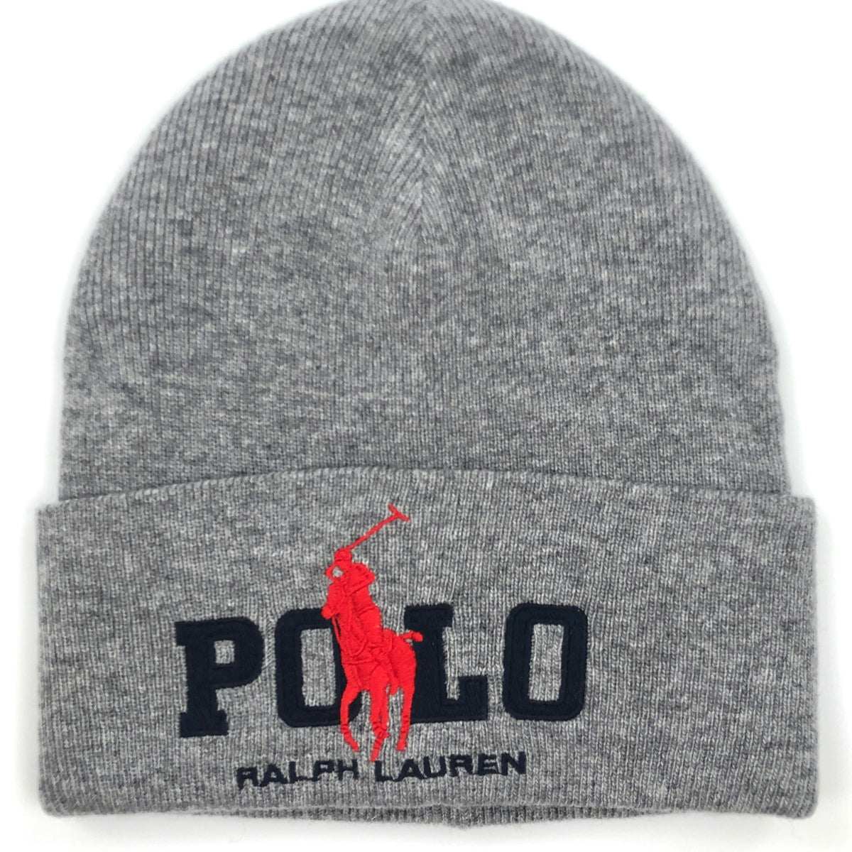 Polo Ralph Lauren Reversible Big Pony Polo Player Logo Beanie Hat 