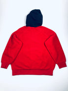 POLO RALPH LAUREN RED HI TECH FLEECE HOODY FRONT POCKET HYBRID SWEATSHIRT - Flashy Deals Store