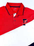 POLO RALPH LAUREN PERFORMANCE RUGBY DIAGONAL WHITE MULTI STRIPE PWING MESH POLO SHIRT - Flashy Deals Store