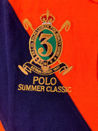 POLO RALPH LAUREN NAVY PONY CUSTOM FIT PRL ORANGE NAVY RUGBY MESH POLO SHIRT - Flashy Deals Store