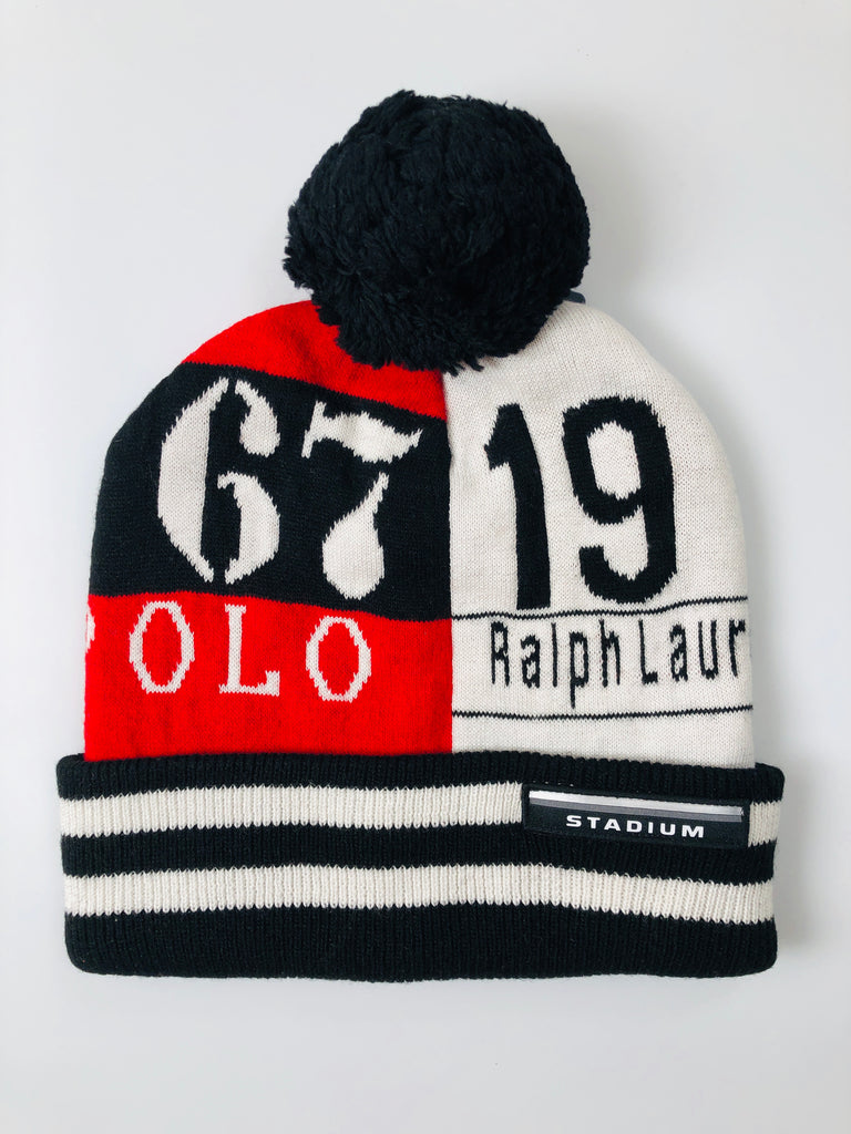 POLO RALPH LAUREN WINTER STADIUM RL67 BEANIE HAT - Flashy Deals Store