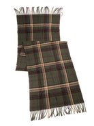 POLO RALPH LAUREN DEEP LODEN PLAID WOOL BLANKET NECK WRAP SCARF - Flashy Deals Store