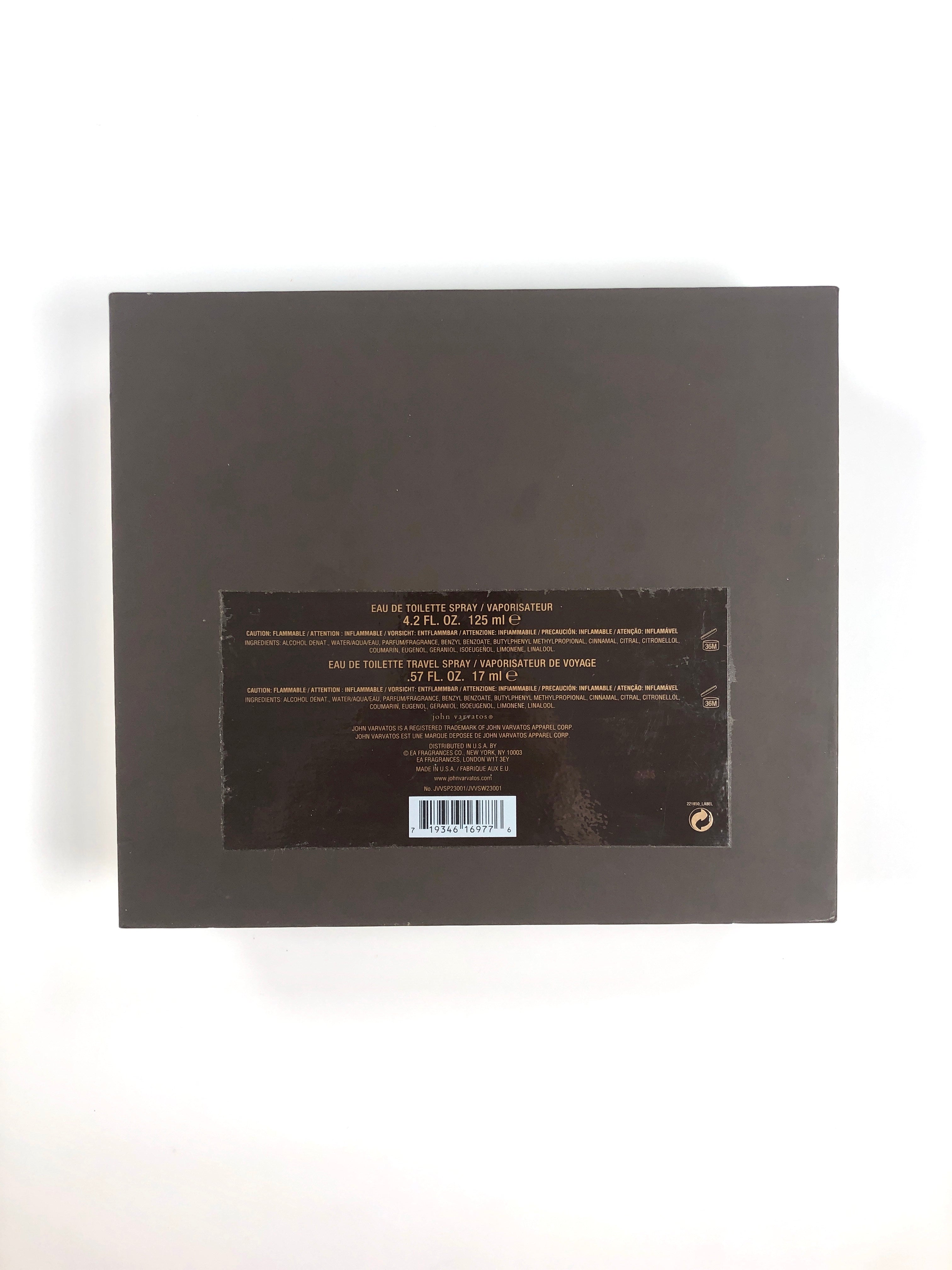 JOHN VARVATOS VINTAGE EDT 8-2013 FORMULATION 4.2 GIFT SET BATCH 3DA1 - Flashy Deals Store