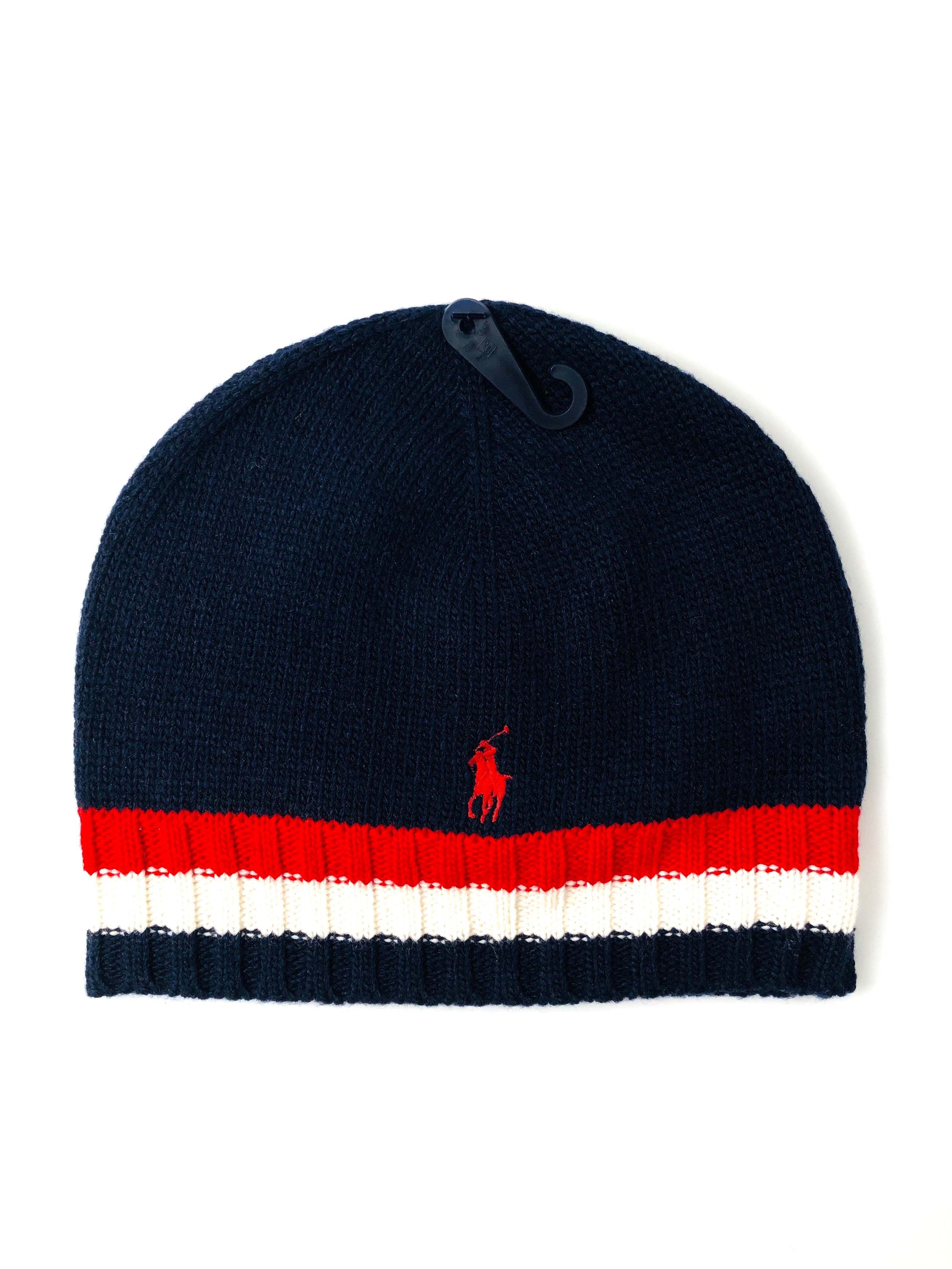 POLO RALPH LAUREN U.S.A FLAG NAVY BEANIE HAT - Flashy Deals Store