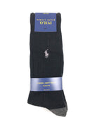 POLO RALPH LAUREN 3-PACK RIBBED CONTRAST CREW SOCKS - Flashy Deals Store