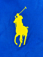 POLO RALPH LAUREN CLASSIC FIT RUGBY BLUE NAUTICAL STRIPE MESH POLO SHIRT - Flashy Deals Store