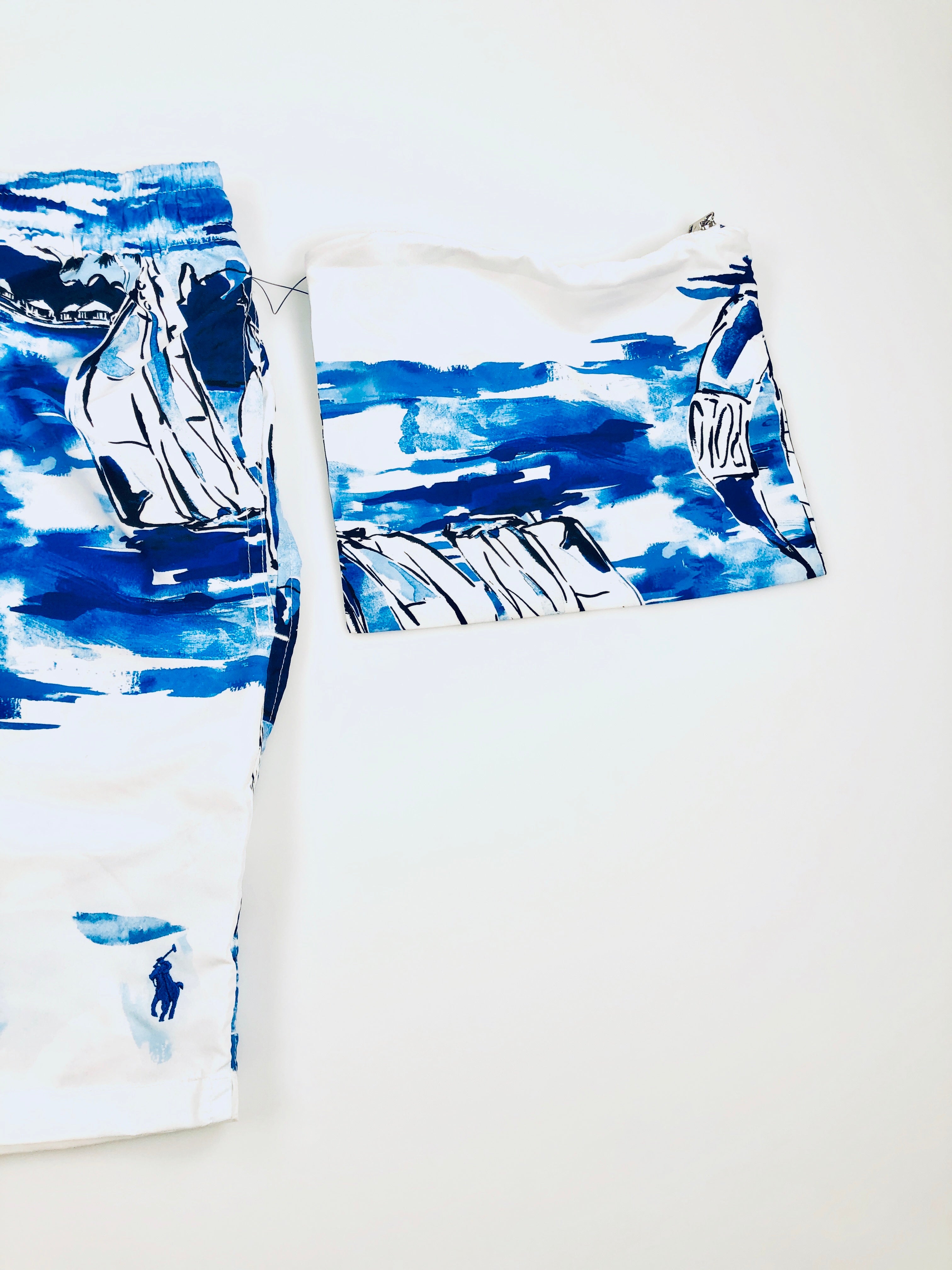 2XL Polo Ralph Lauren Sailboat Tropical Print Swim Trunks - Flashy Deals Store