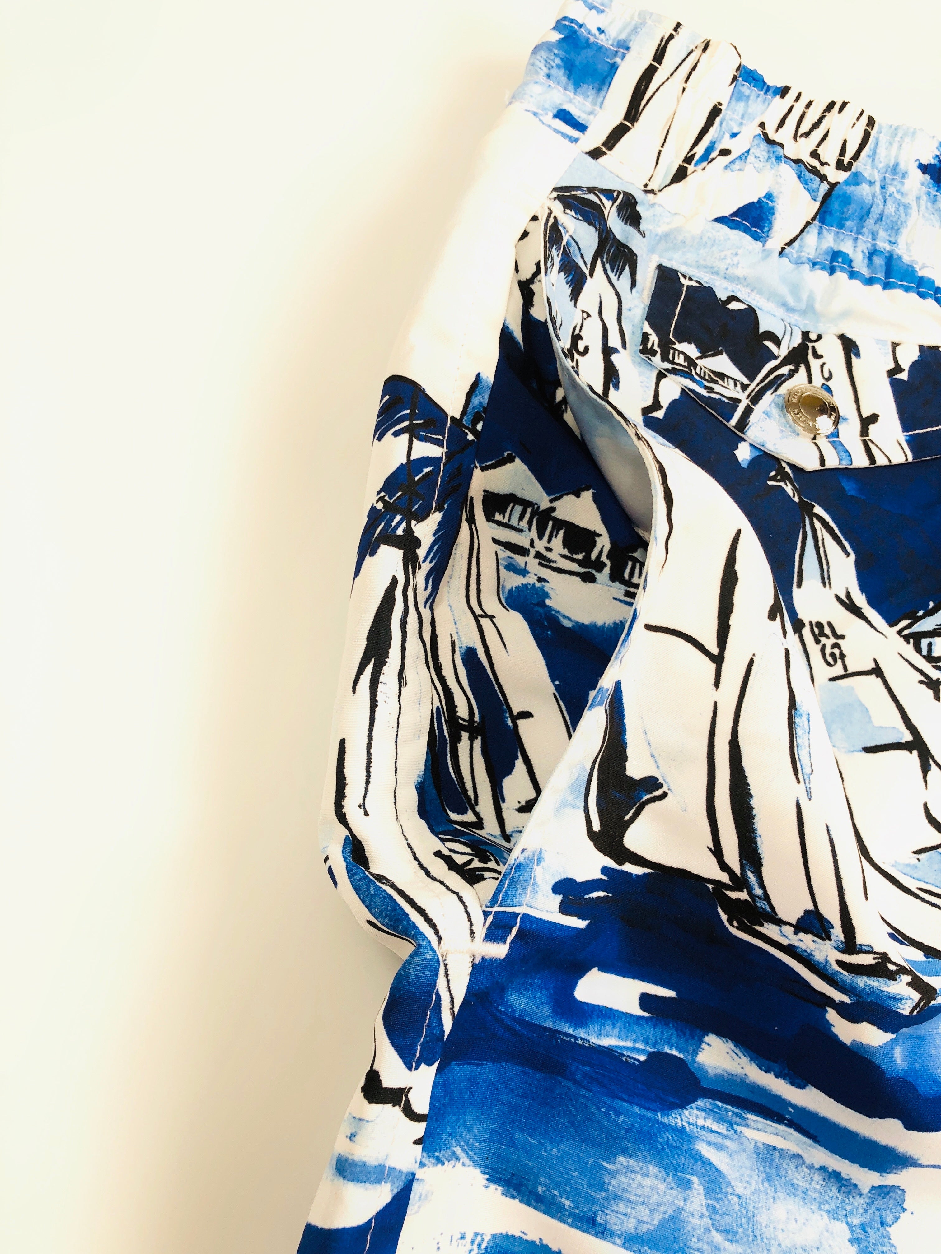 2XL Polo Ralph Lauren Sailboat Tropical Print Swim Trunks - Flashy Deals Store