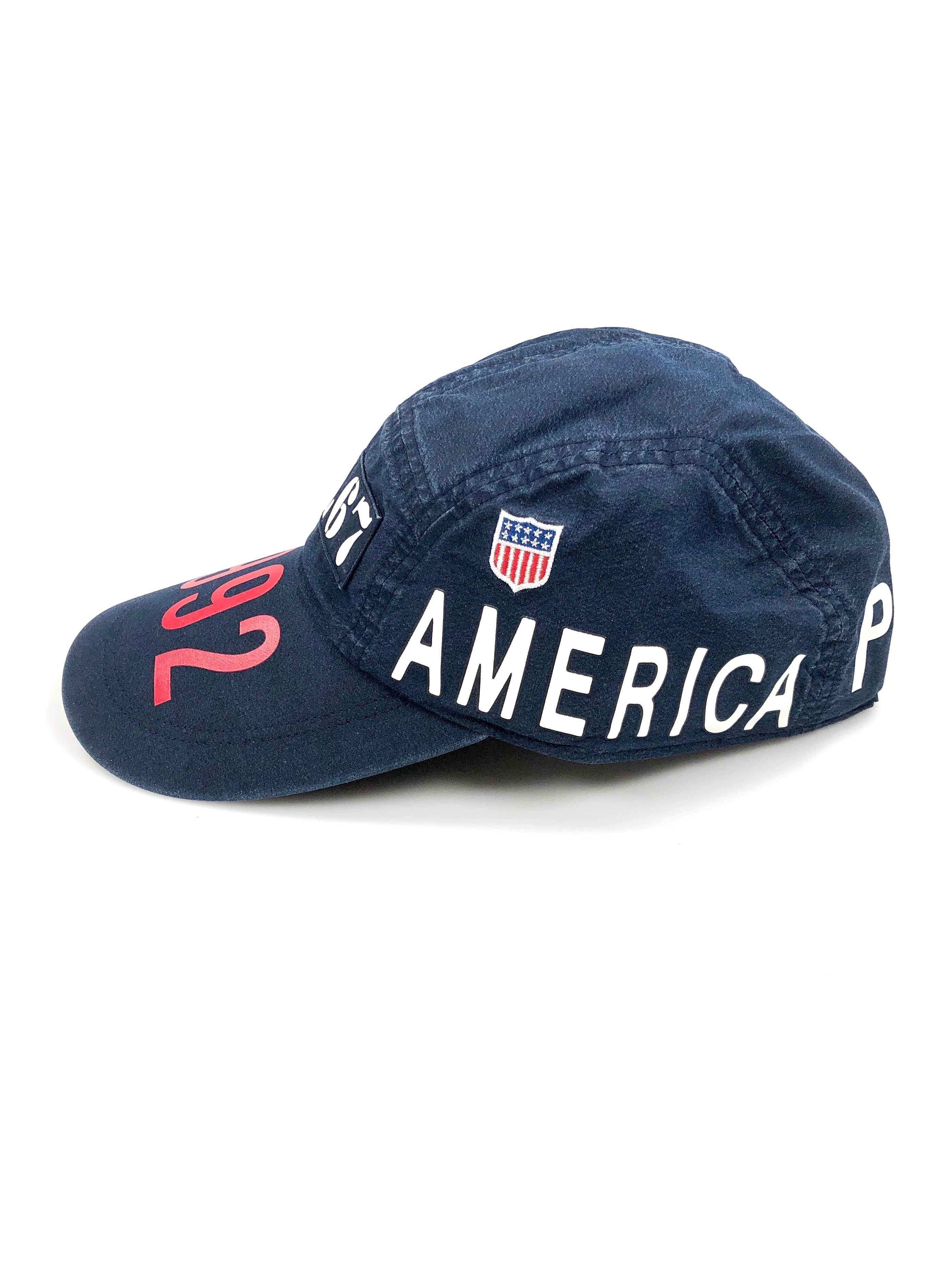 Polo Ralph Lauren S/M Indigo Stadium Limited Edition Long Bill 1992 Hat - Flashy Deals Store