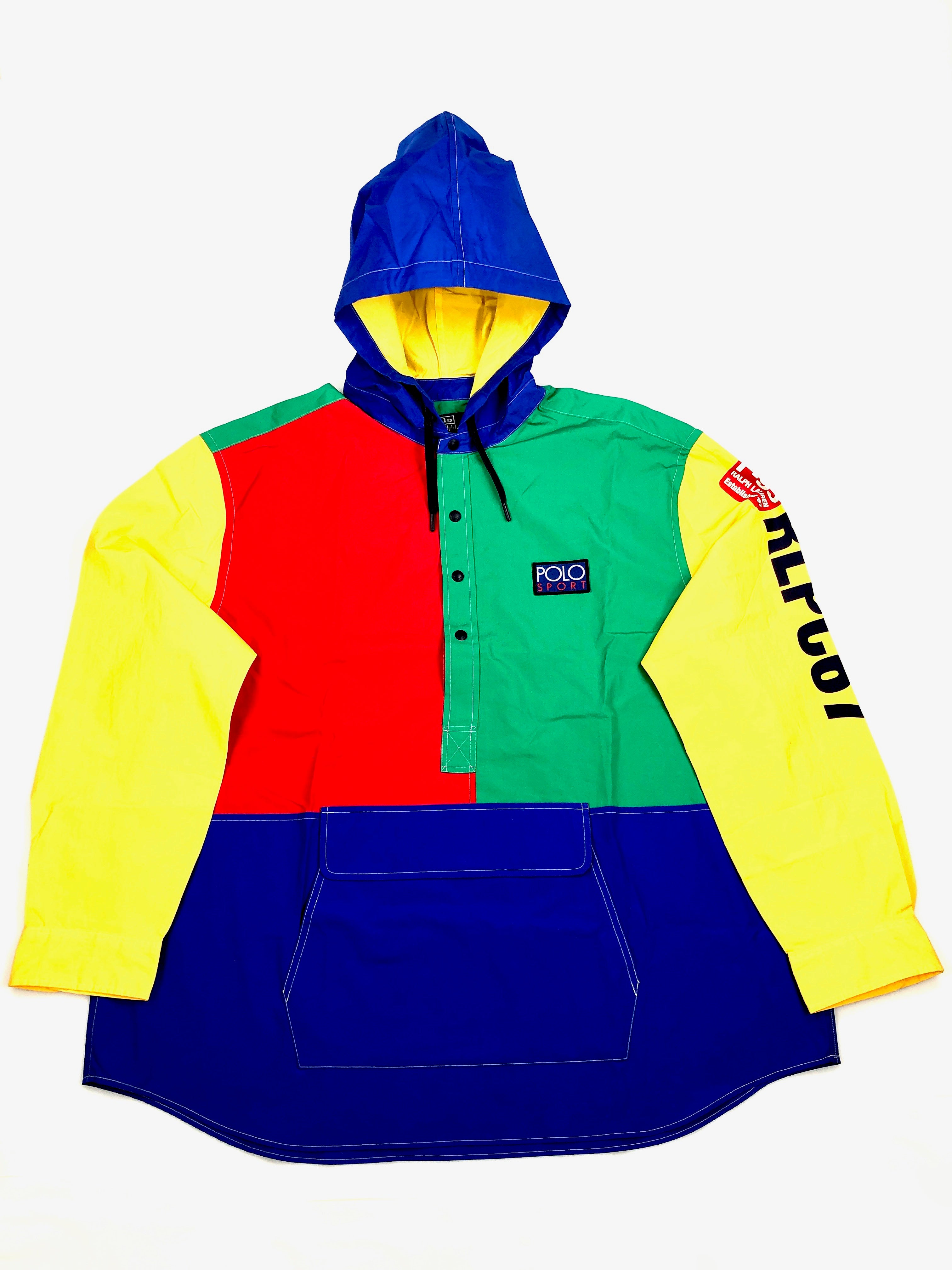 Polo Ralph Lauren Polo Sport Colorblocked Hooded Pullover Shirt - Flashy Deals Store