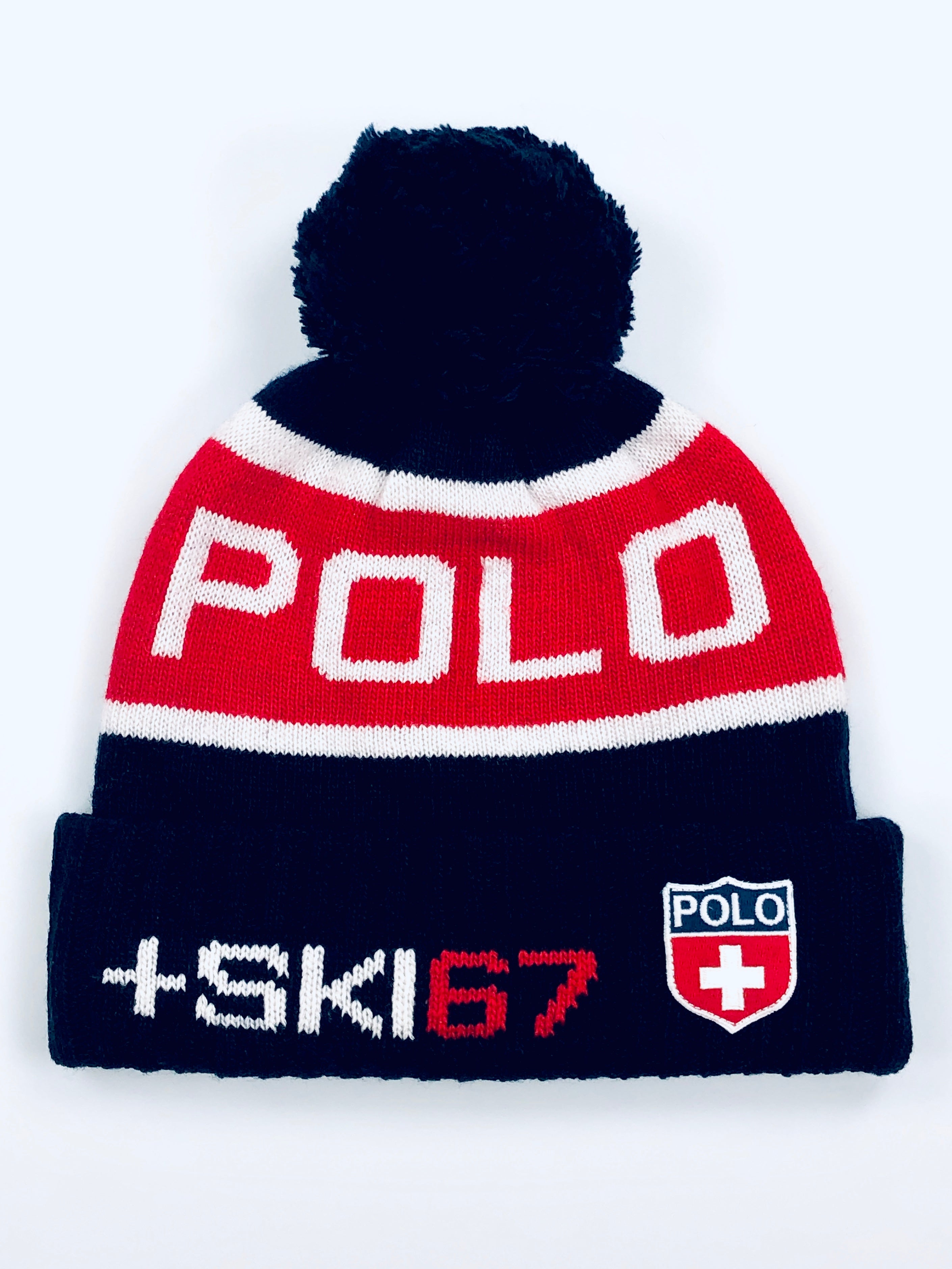 Polo Ralph Lauren SKI 67 POLO Shield Beanie Hat - Flashy Deals Store