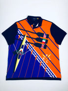 2XL Polo Ralph Lauren Classic Fit Rowing Orange Mesh Rugby Polo Shirt - Flashy Deals Store