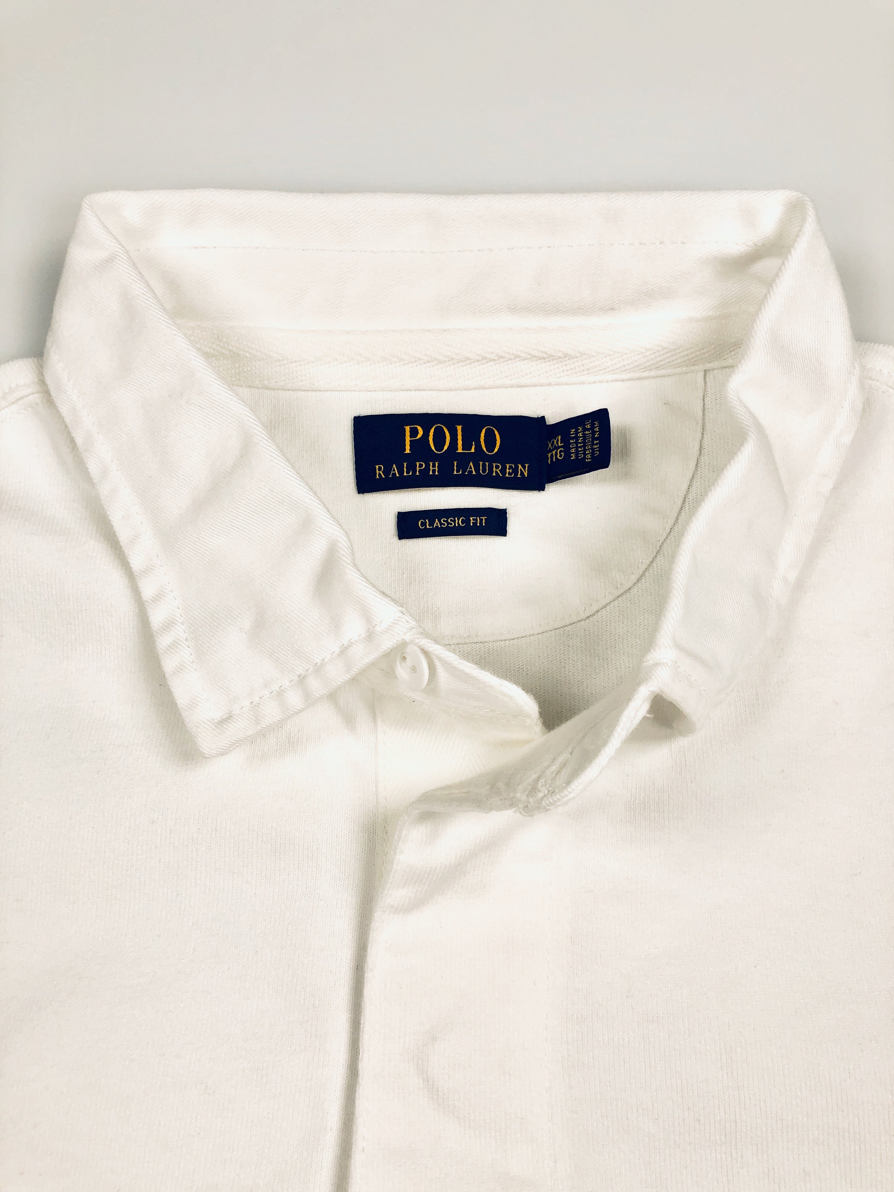 2XL Polo Ralph Lauren Classic Fit Polo Sport White Rugby Shirt - Flashy Deals Store