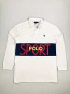 2XL Polo Ralph Lauren Classic Fit Polo Sport White Rugby Shirt - Flashy Deals Store