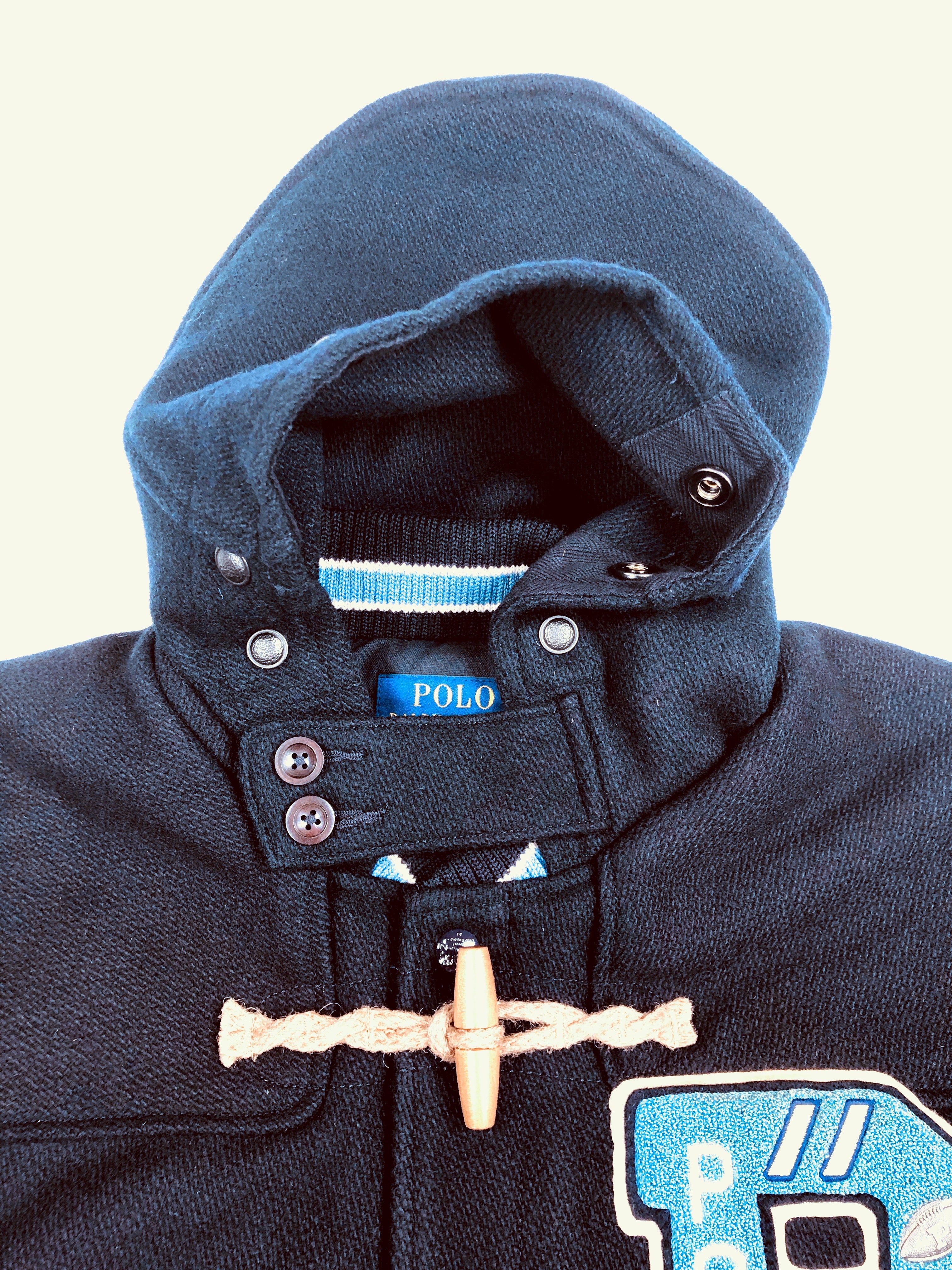 2XL Polo Ralph Lauren Navy BKLYN Tiger Letterman Toggle Varsity Jacket - Flashy Deals Store