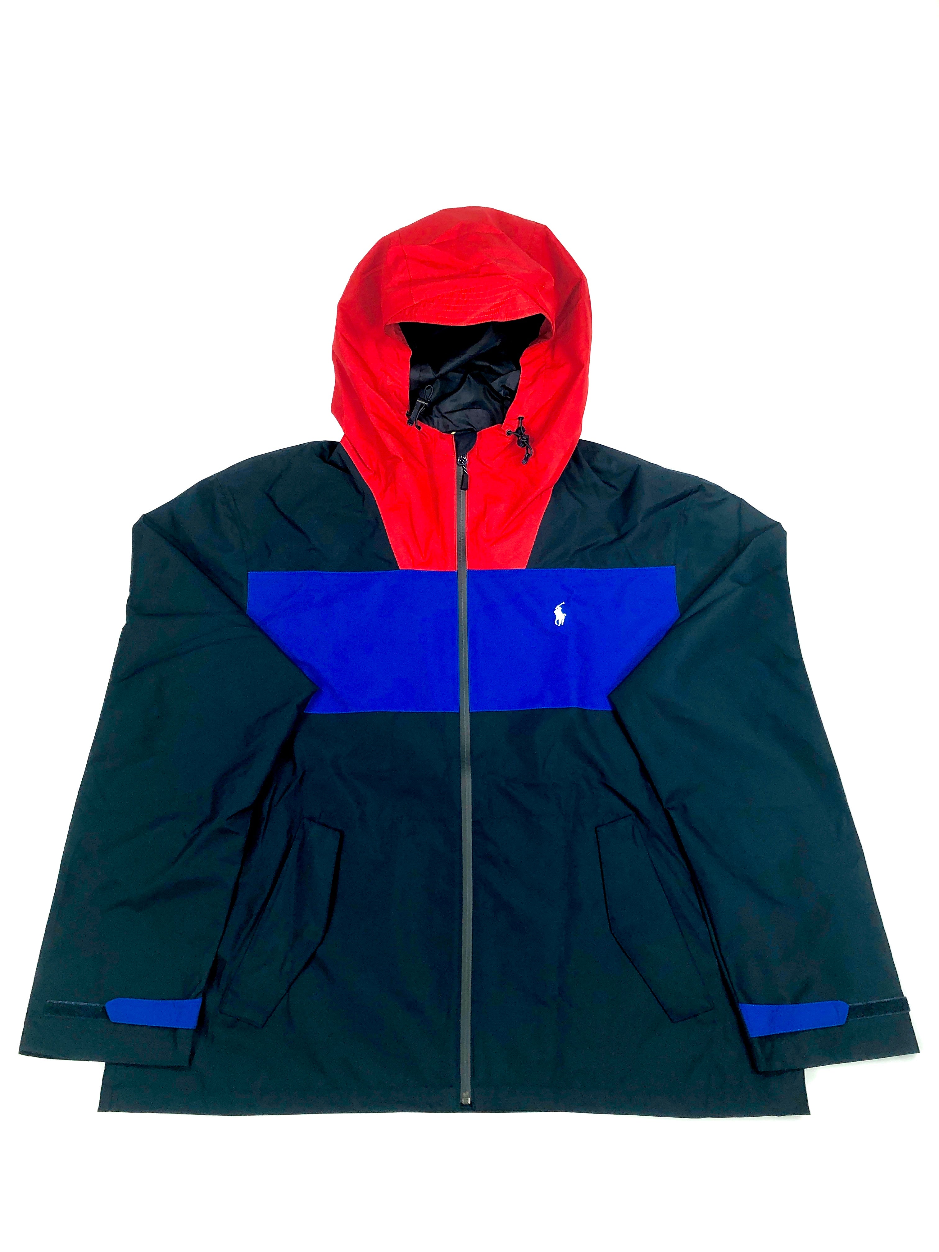 2XL Polo Ralph Lauren Colorblocked Front Pocket Hooded Jacket - Flashy Deals Store