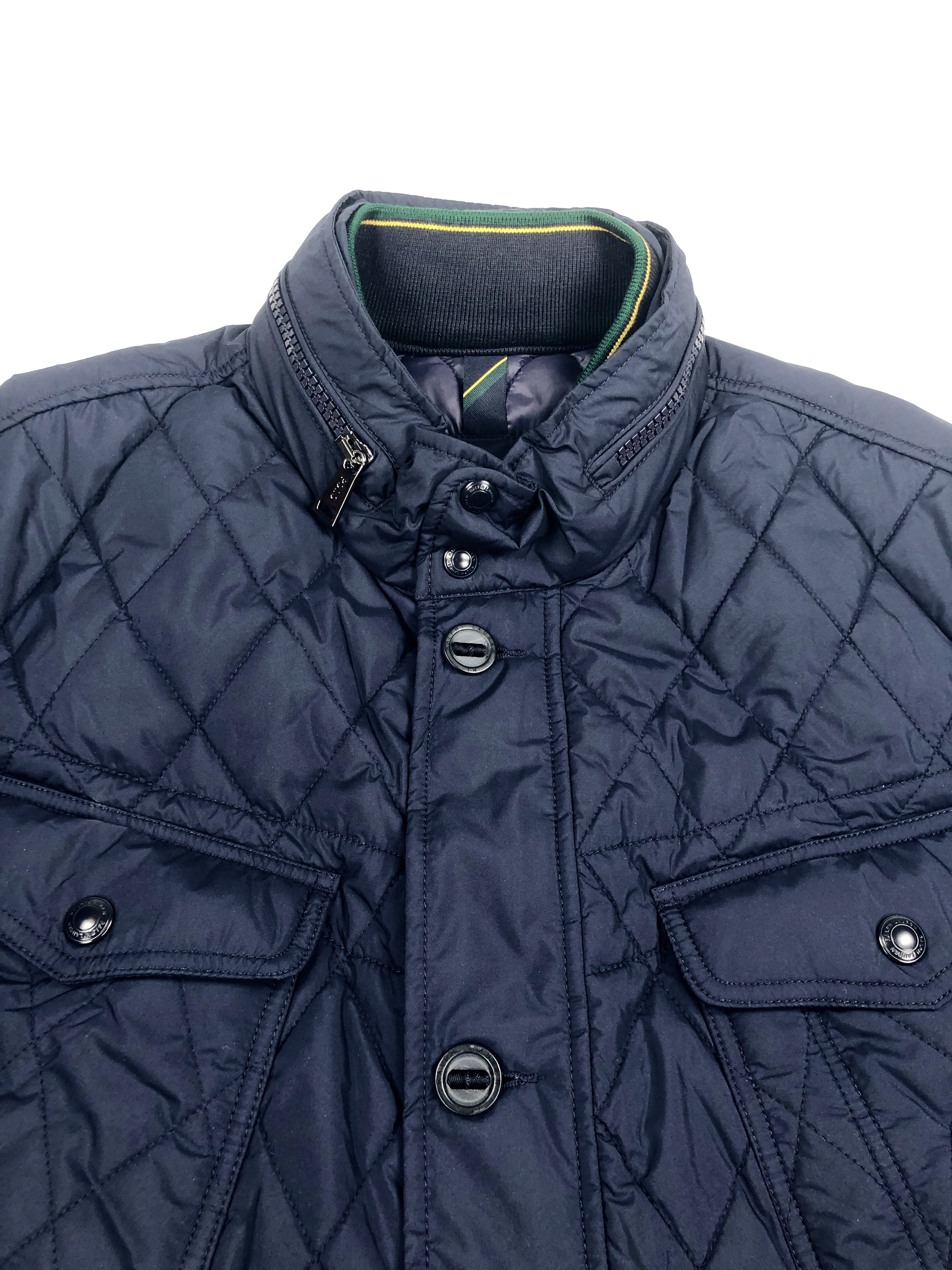 2XL Polo Ralph Lauren Chest & Front Pocket Navy Quilted Bomber Jacket - Flashy Deals Store