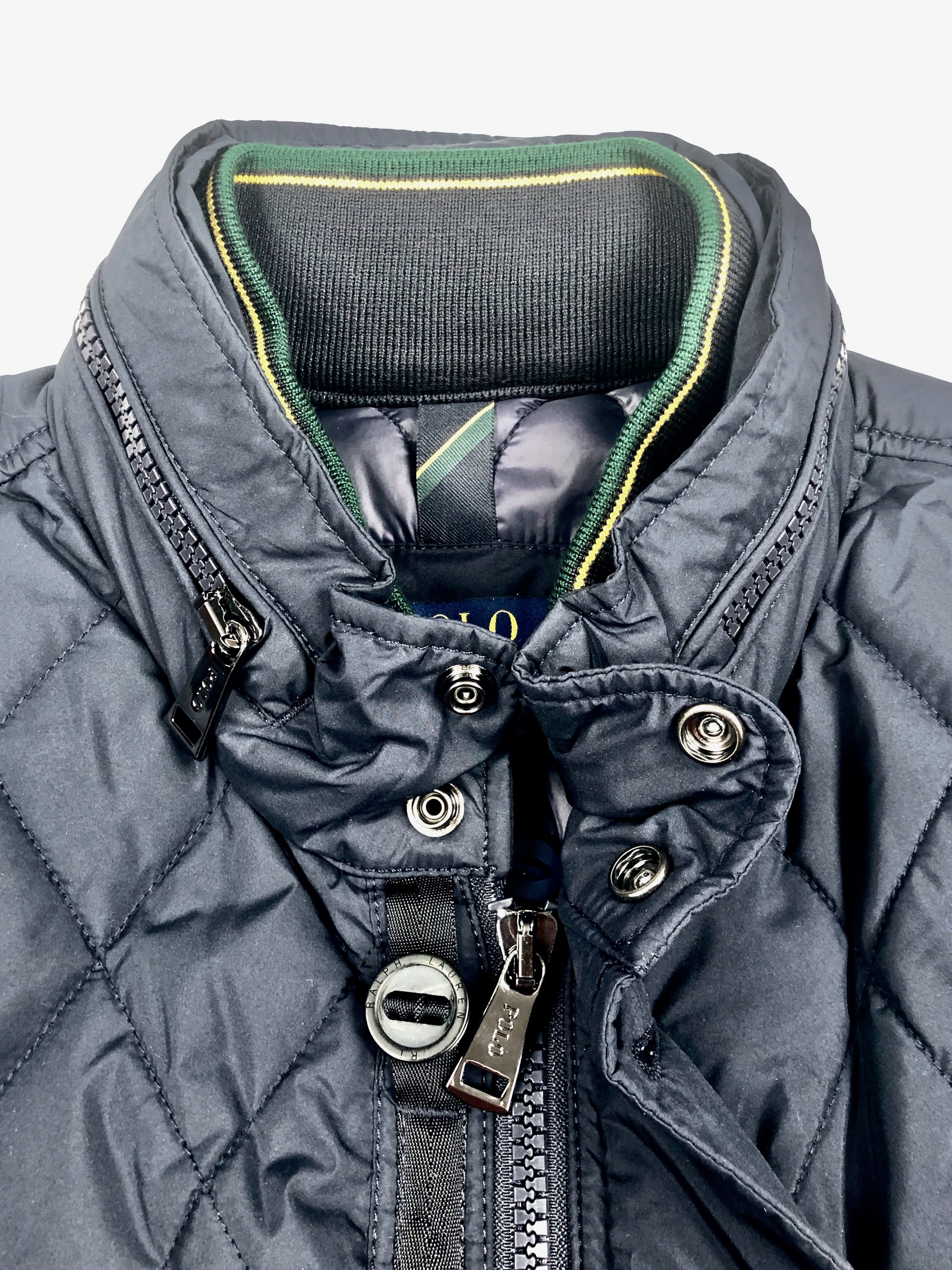 2XL Polo Ralph Lauren Chest & Front Pocket Navy Quilted Bomber Jacket - Flashy Deals Store
