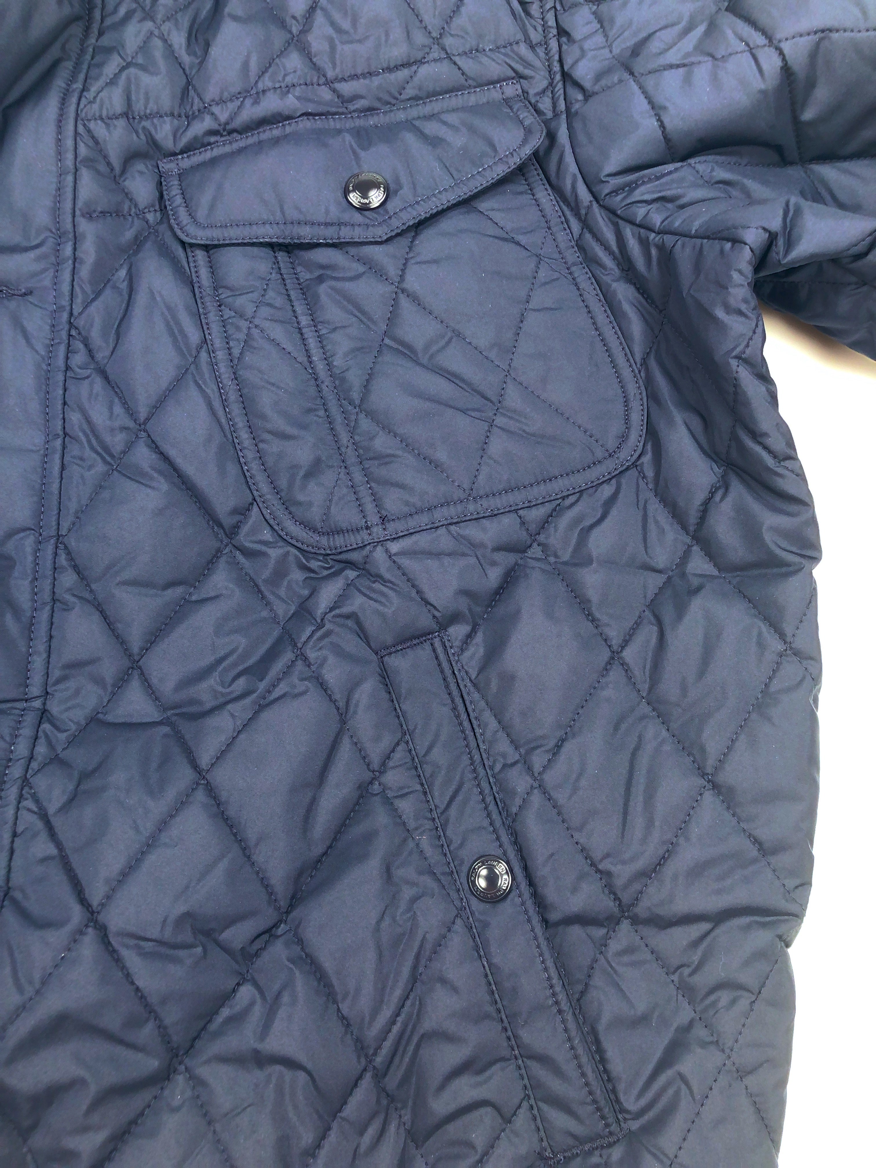 2XL Polo Ralph Lauren Chest & Front Pocket Navy Quilted Bomber Jacket - Flashy Deals Store