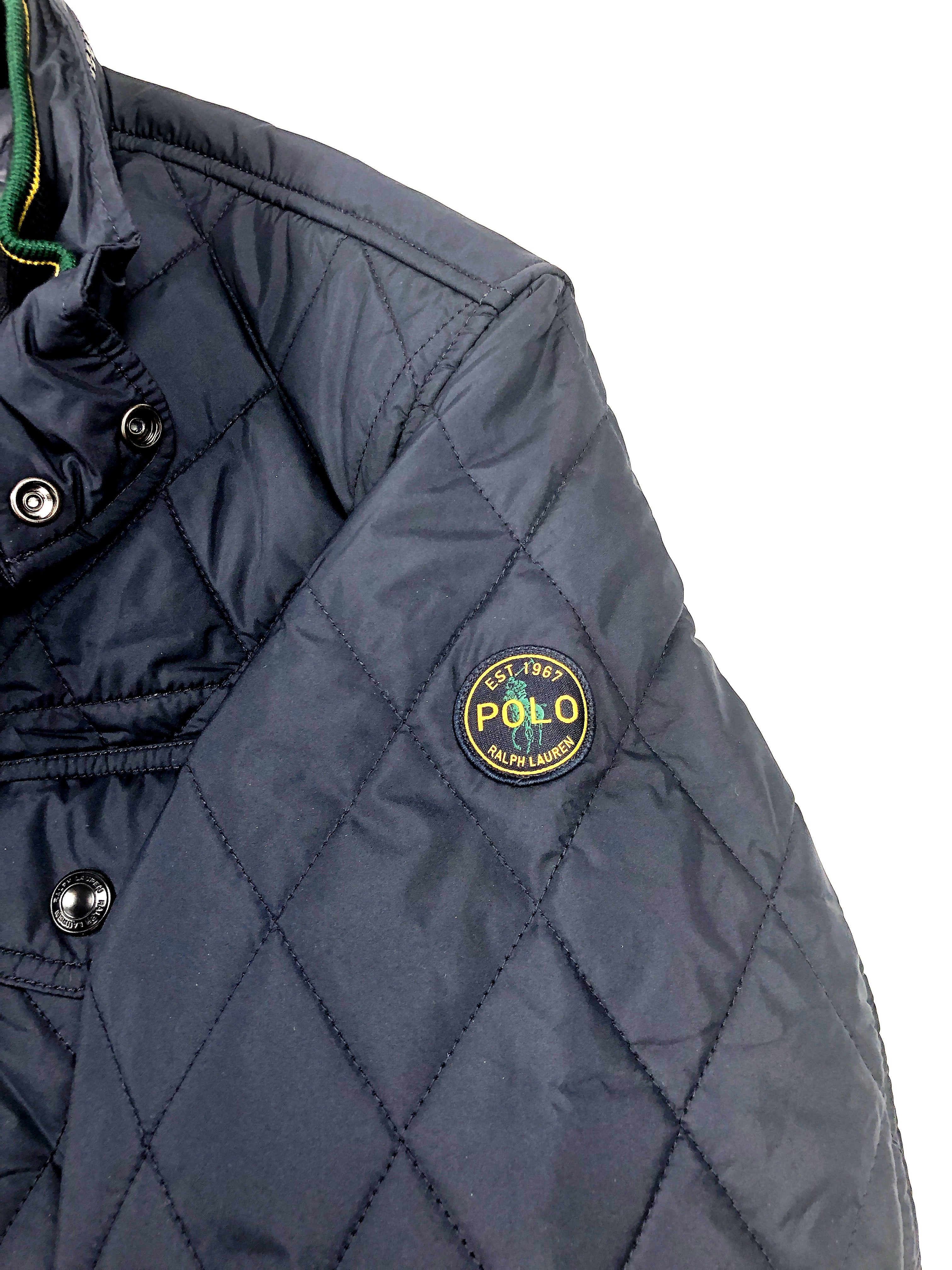 2XL Polo Ralph Lauren Chest & Front Pocket Navy Quilted Bomber Jacket - Flashy Deals Store