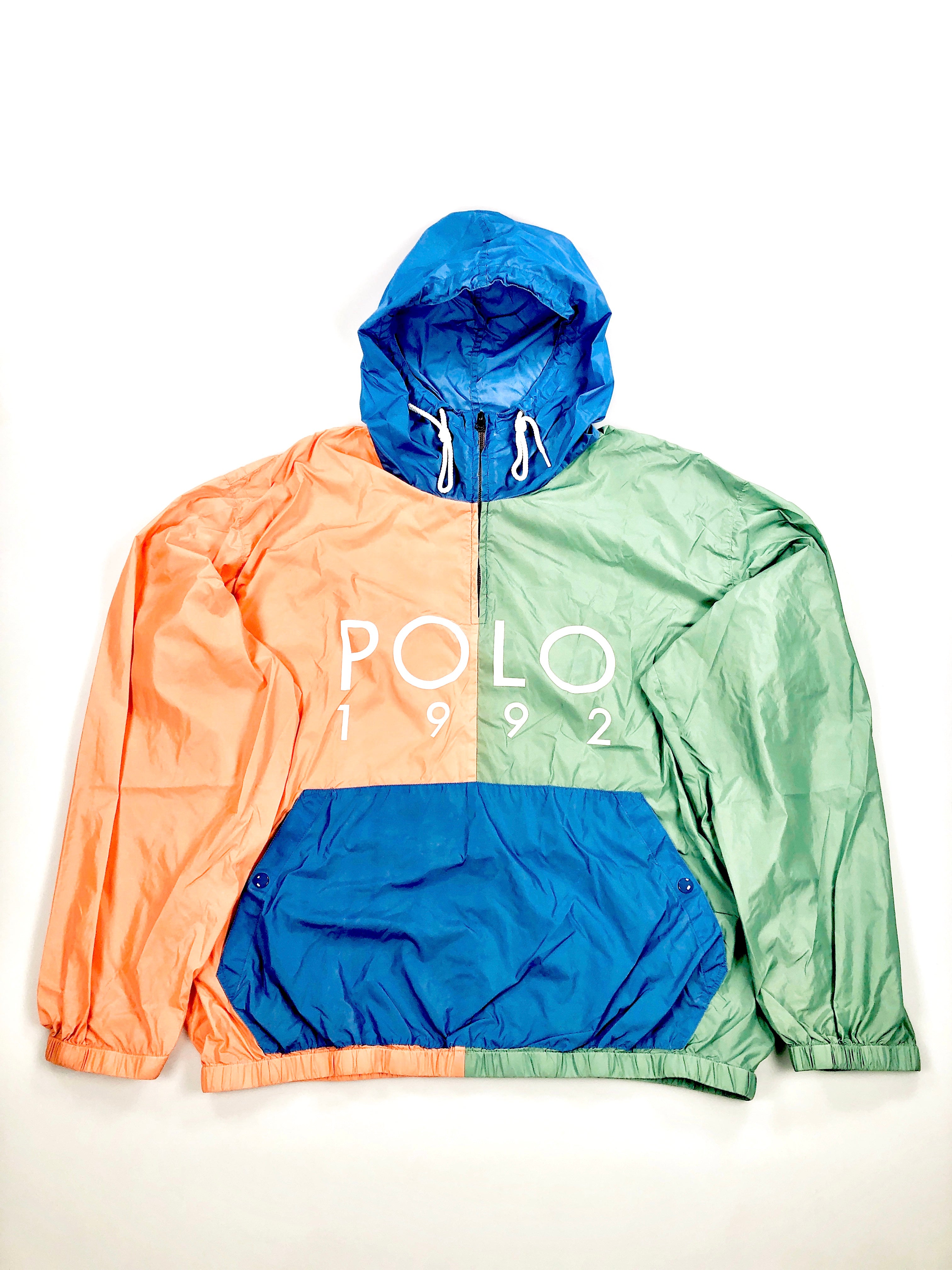 2XL Polo Ralph Lauren POLO 1992 Colorblocked Windbreaker Pullover Jacket - Flashy Deals Store