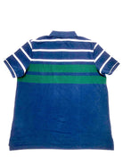 POLO RALPH LAUREN CLASSIC FIT RUGBY POLO SPELL OUT  NAVY MULTI MESH POLO SHIRT - Flashy Deals Store