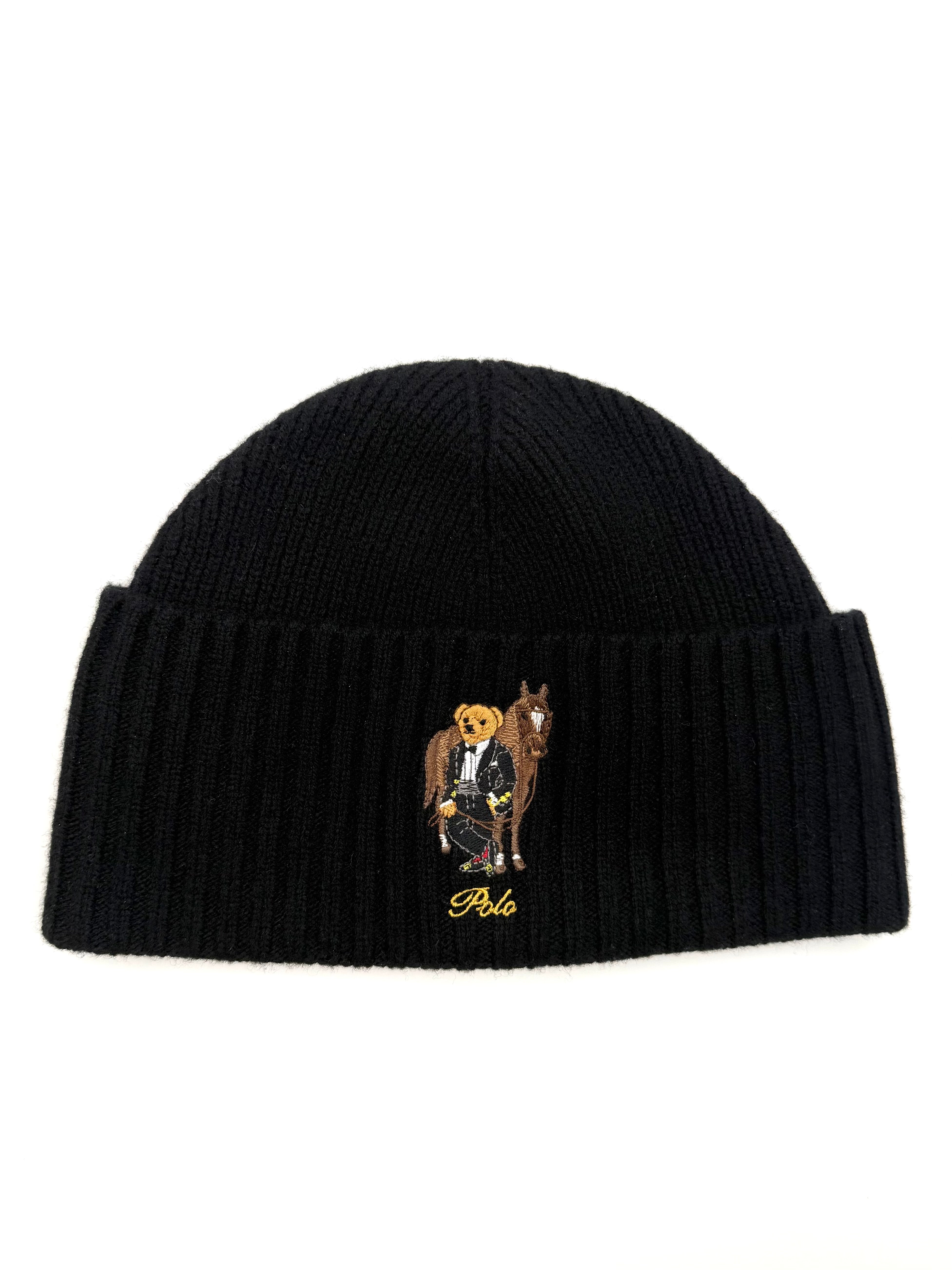 Polo Ralph Lauren Lunar New Year Polo Bear Horse Wool Beanie Hat - Flashy Deals Store