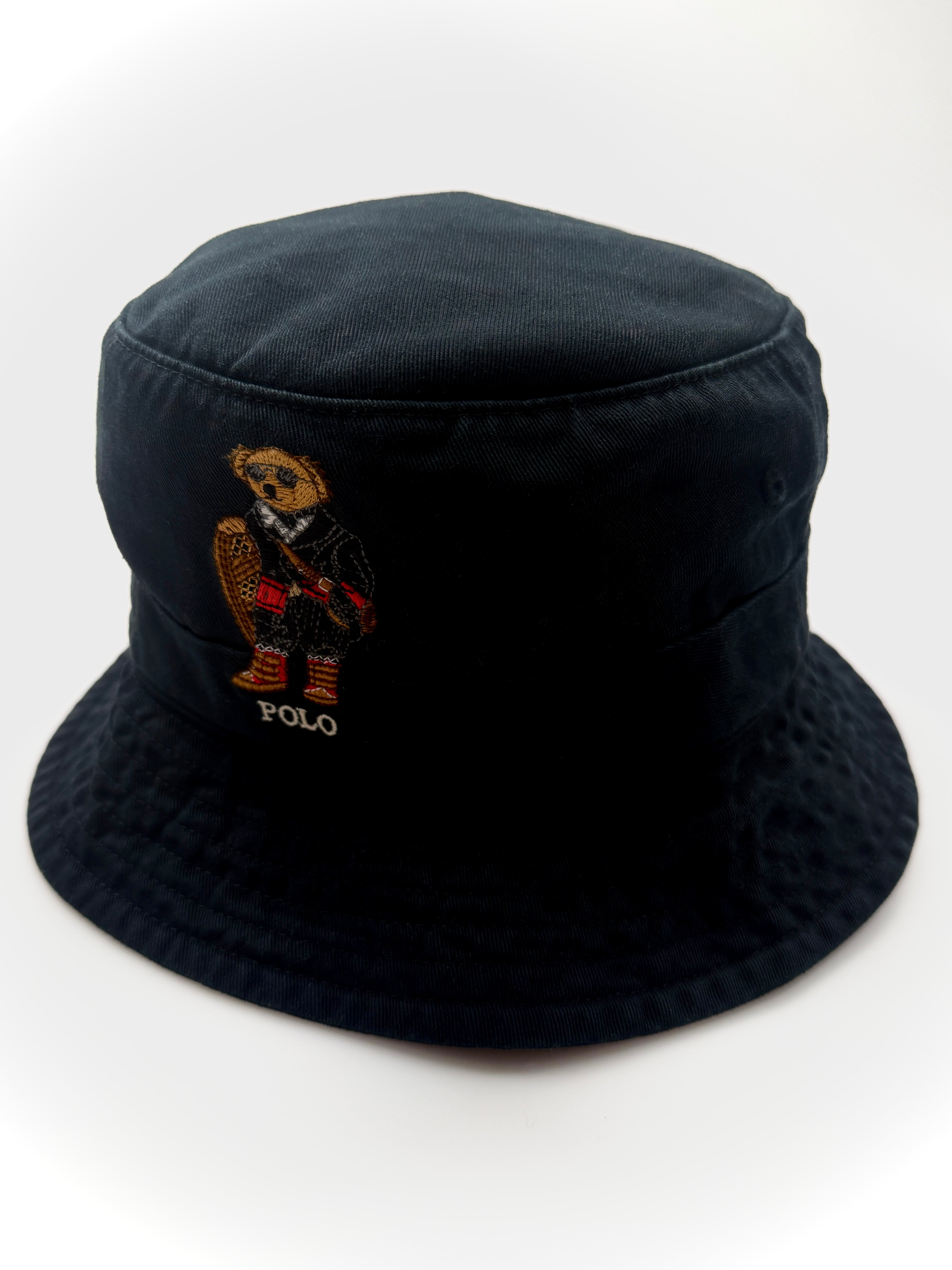 Polo Ralph Lauren Snowshoe Polo Bear Cotton Twill Bucket Hat - Flashy Deals Store