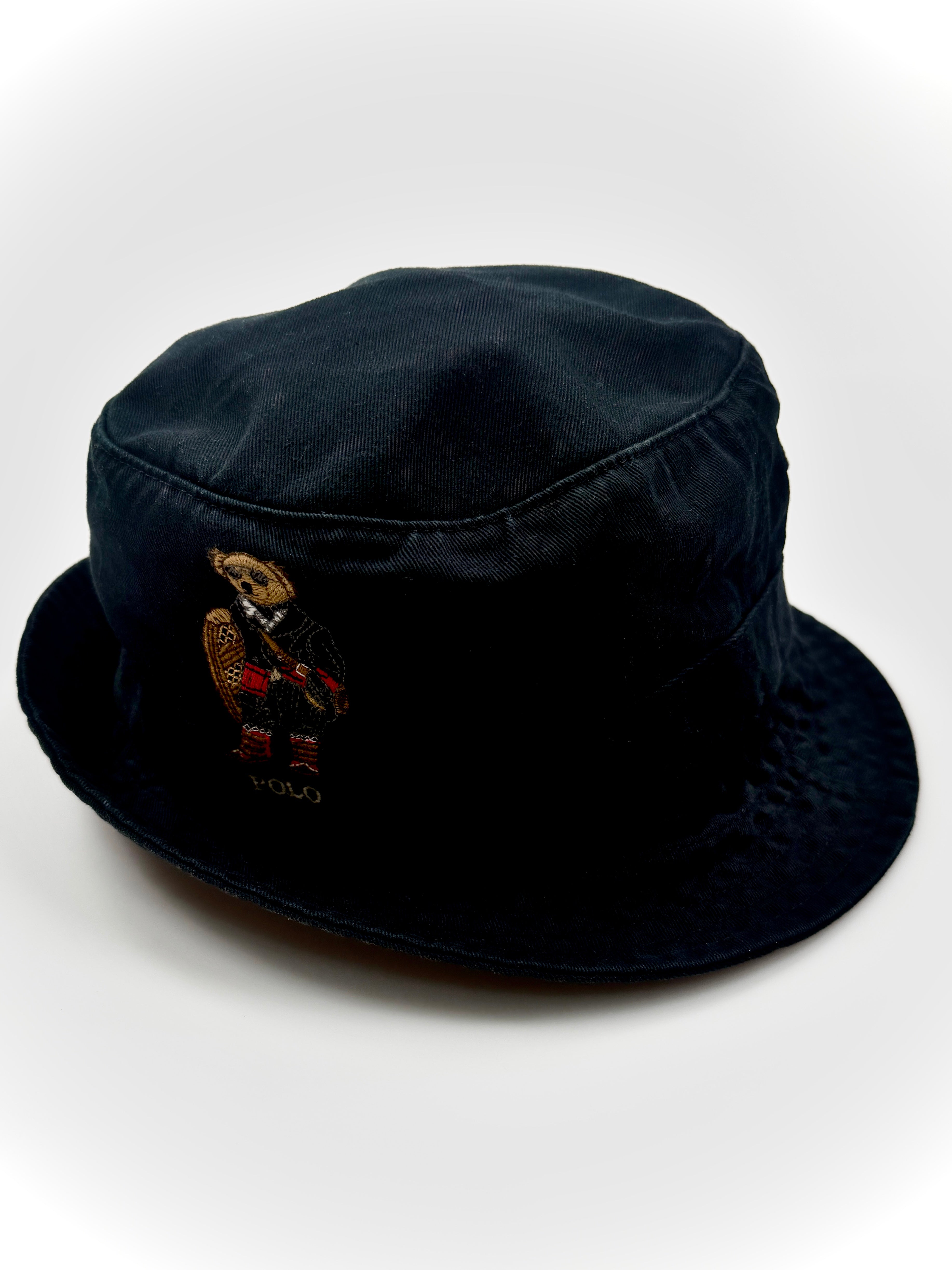 Polo Ralph Lauren Snowshoe Polo Bear Cotton Twill Bucket Hat - Flashy Deals Store
