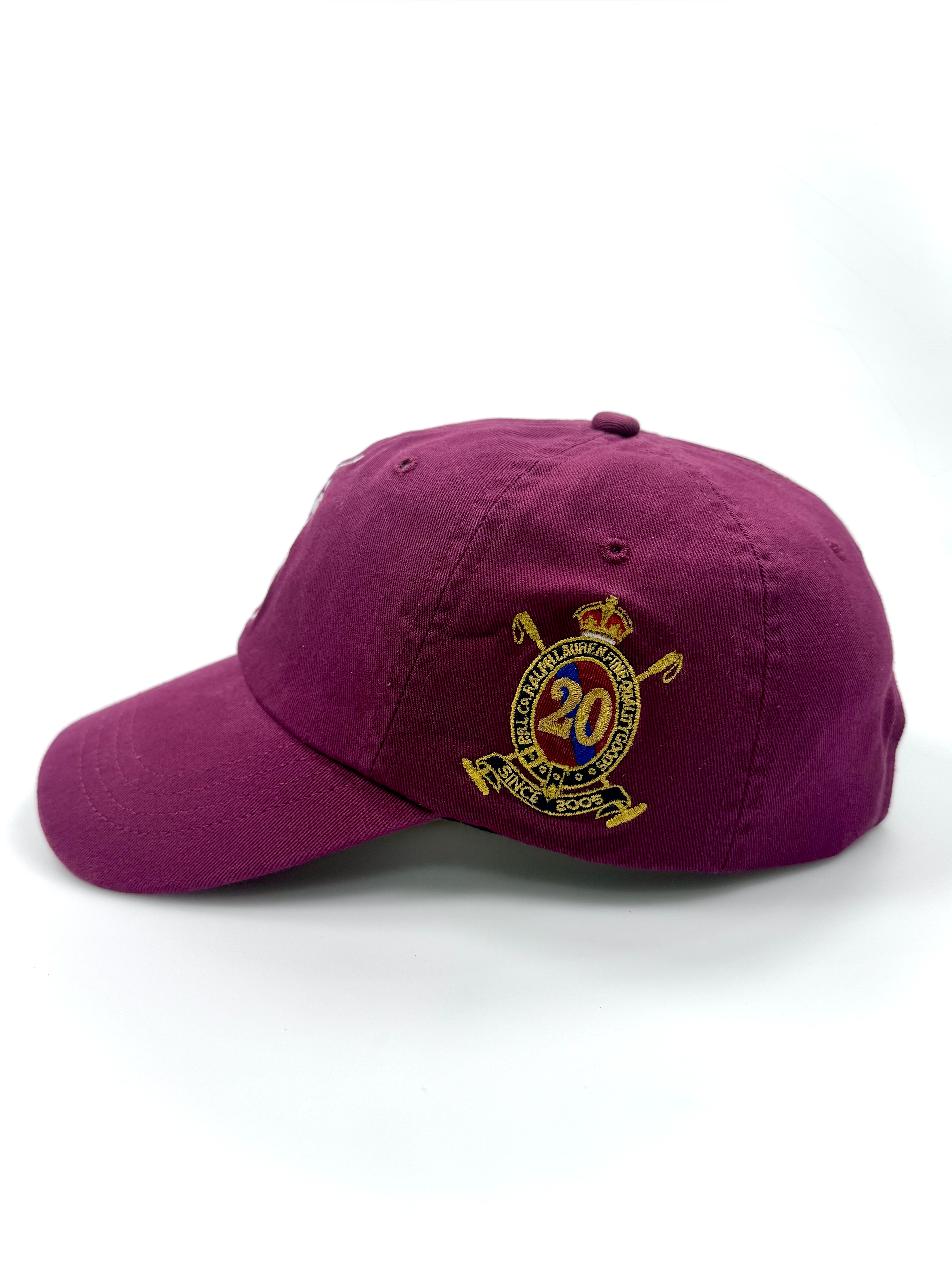 Polo Ralph Lauren Big Pony 20th Anniversary Wine Hat Side "SQ" 3 Ralph Lauren - Flashy Deals Store