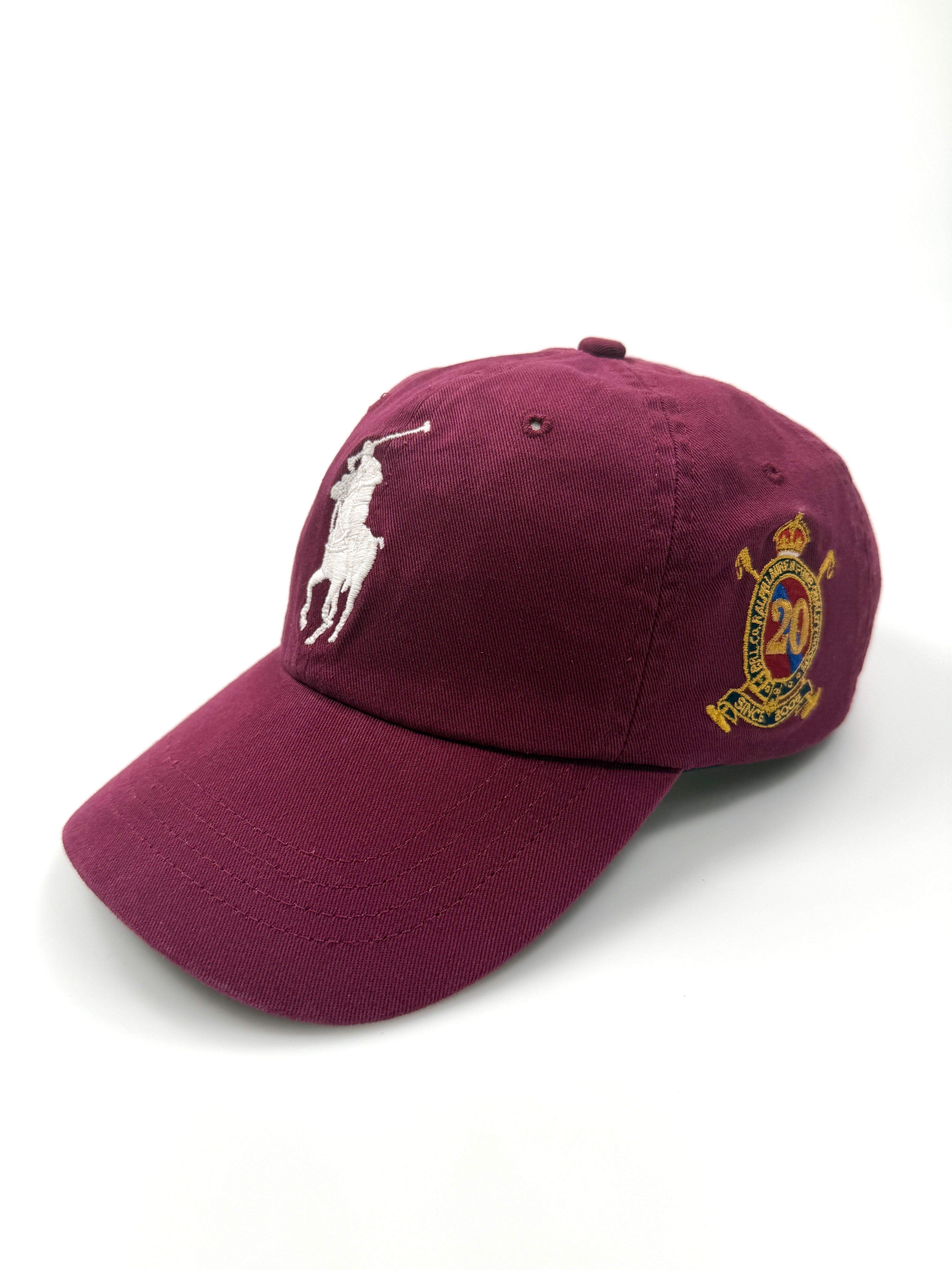 Polo Ralph Lauren Big Pony 20th Anniversary Wine Hat Side "SQ" 3 Ralph Lauren - Flashy Deals Store