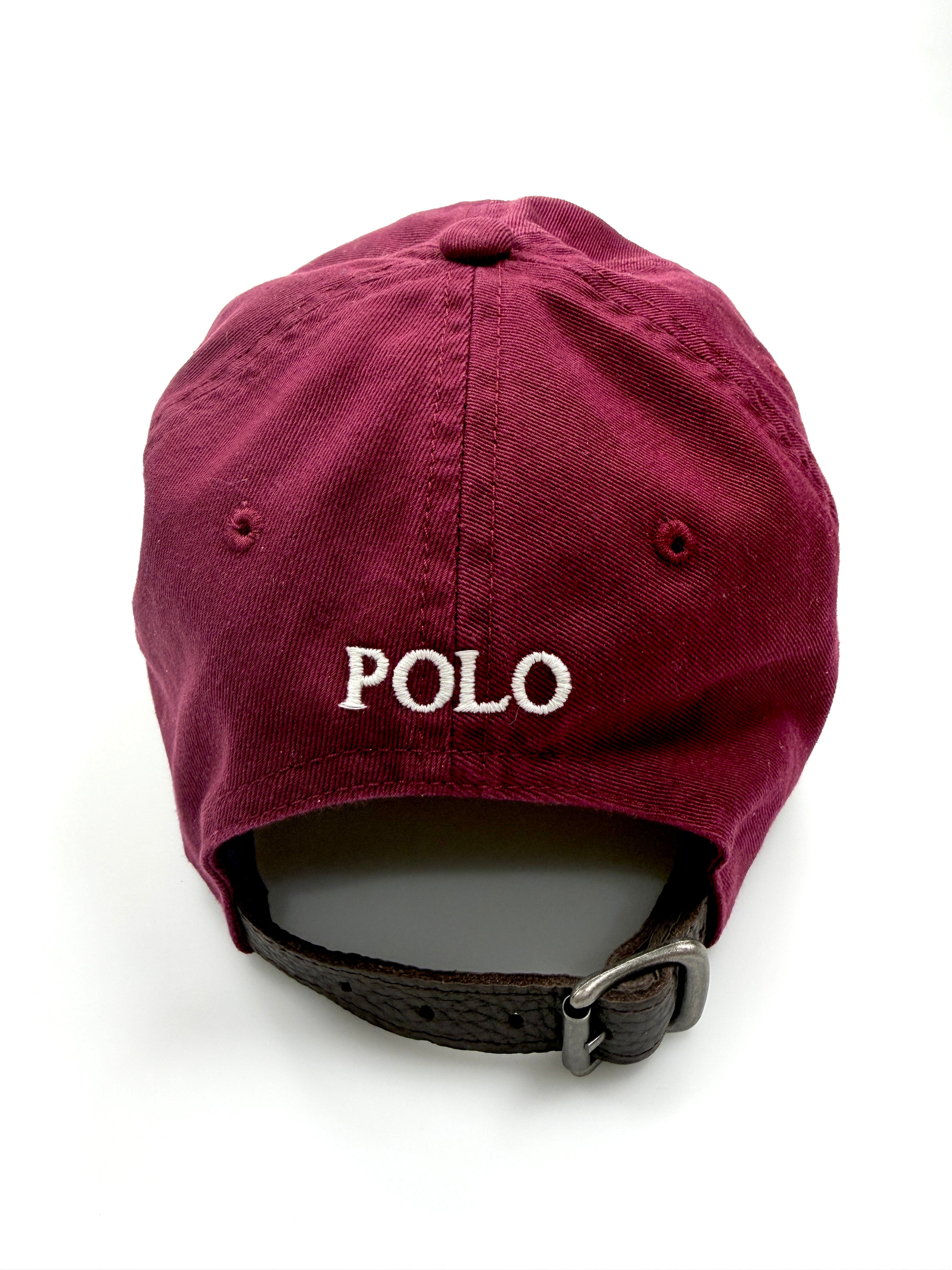 Polo Ralph Lauren Big Pony 20th Anniversary Wine Hat Side "SQ" 3 Ralph Lauren - Flashy Deals Store